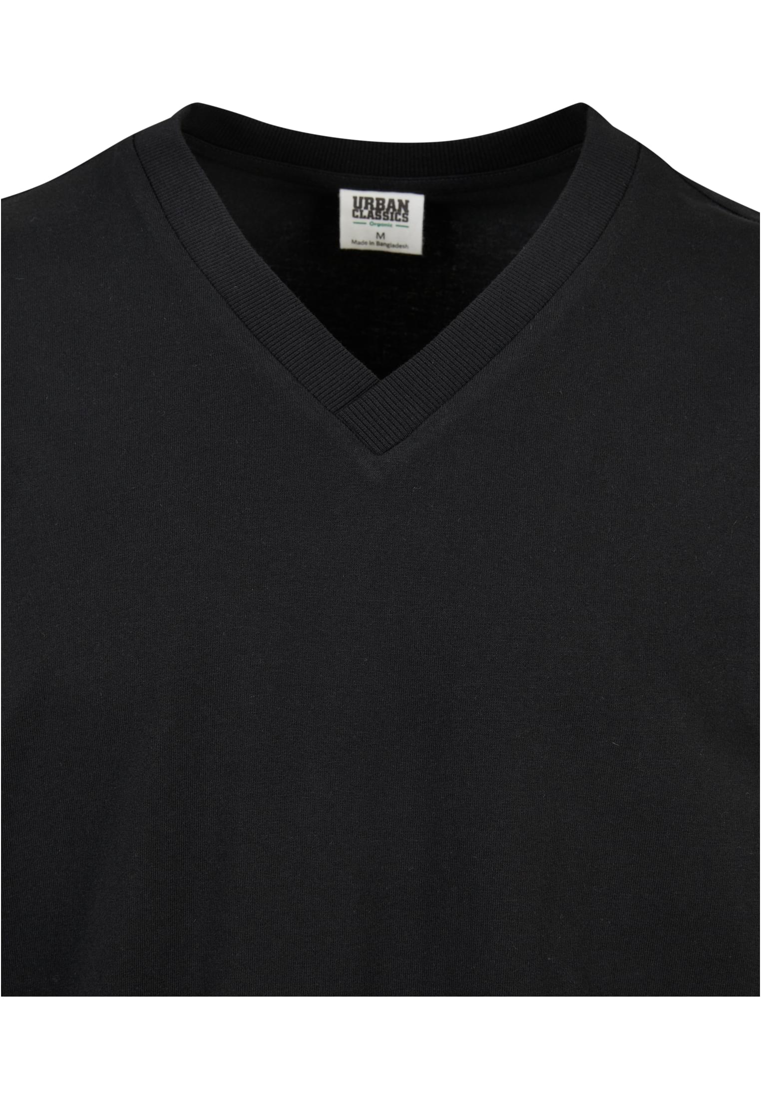 Organic Oversized V-Neck Tee | black