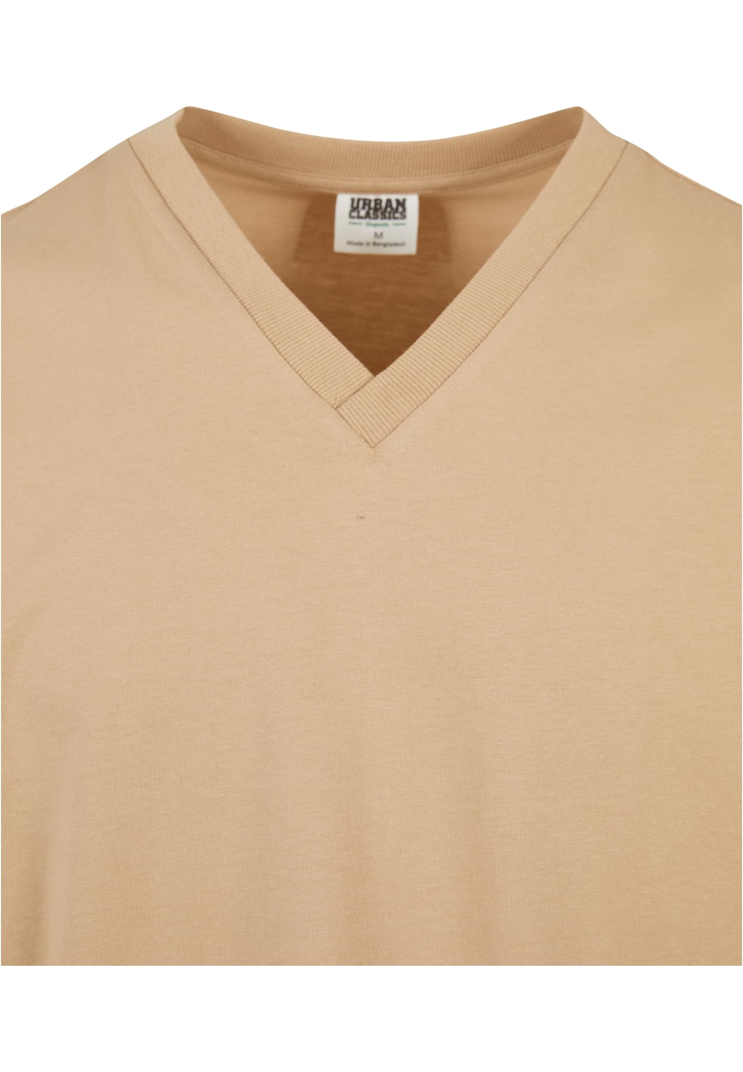 Organic Oversized V-Neck Tee | unionbeige