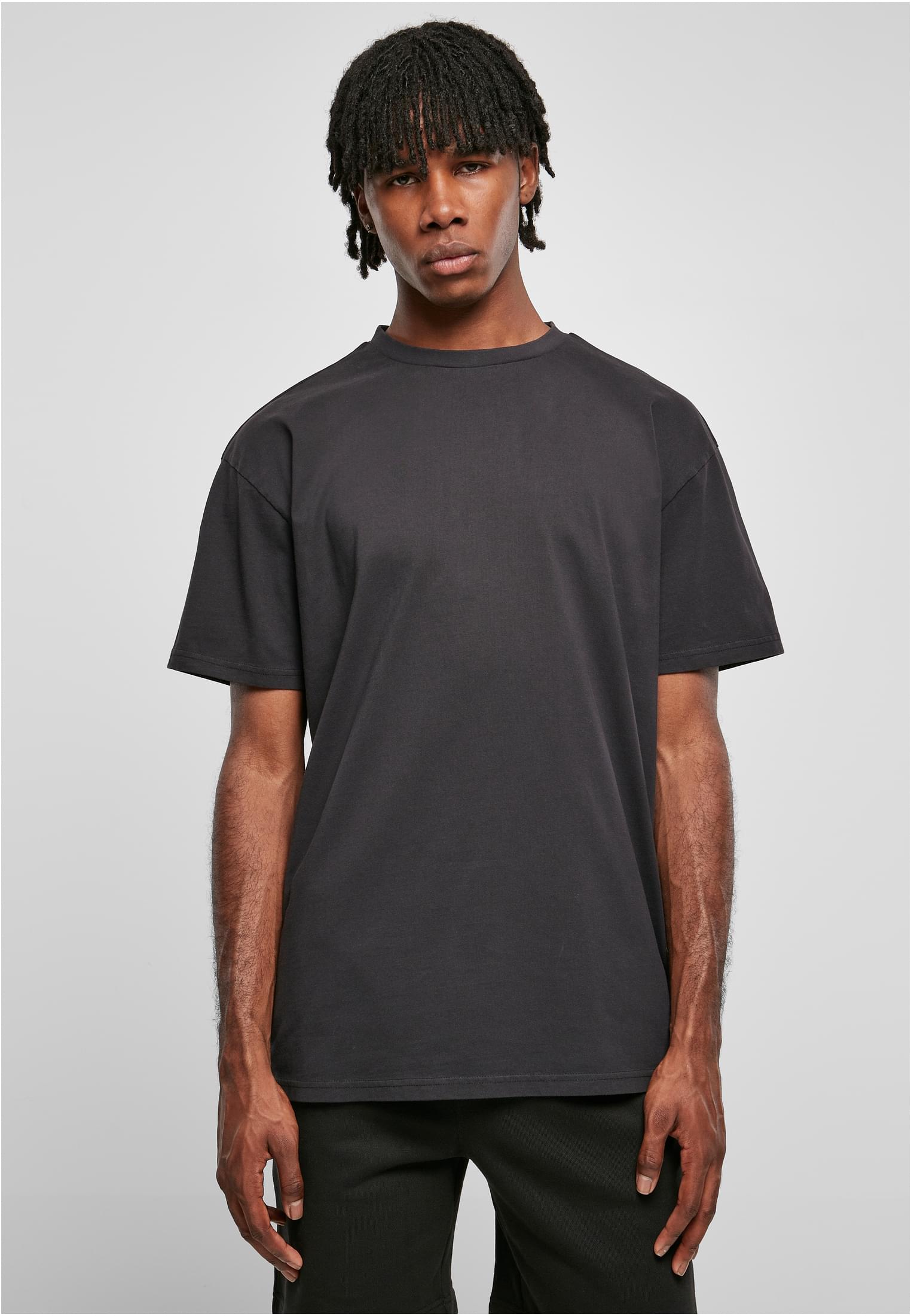 Heavy Oversized Garment Dye Tee | black