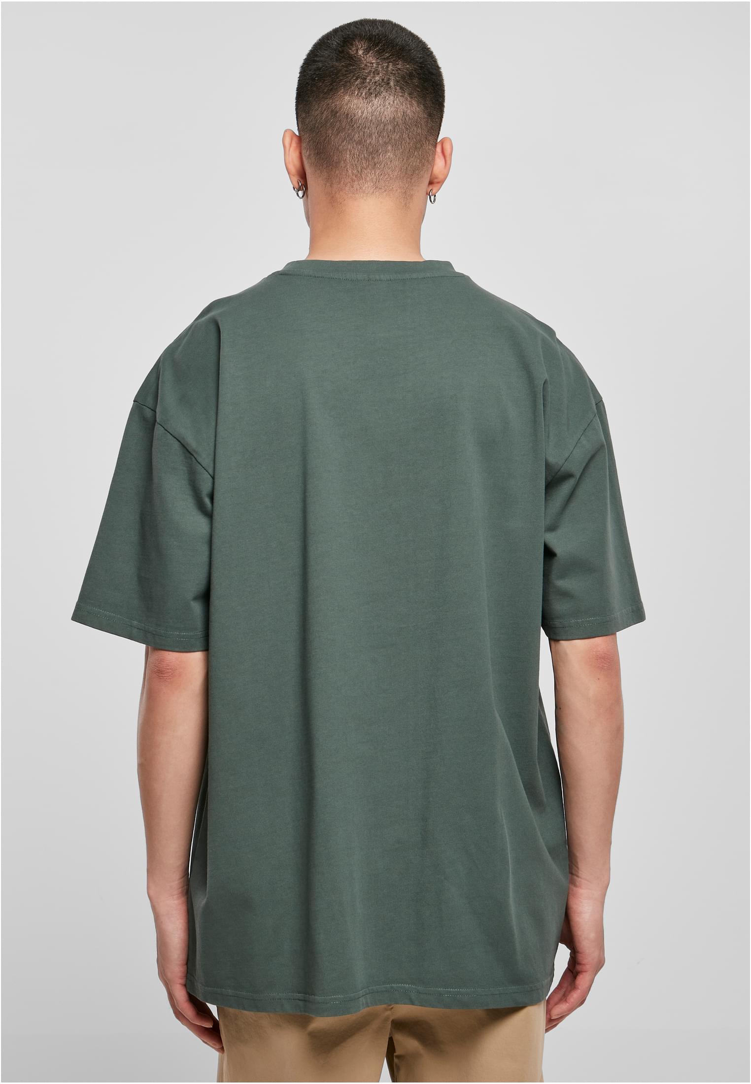 Heavy Oversized Garment Dye Tee | bottlegreen