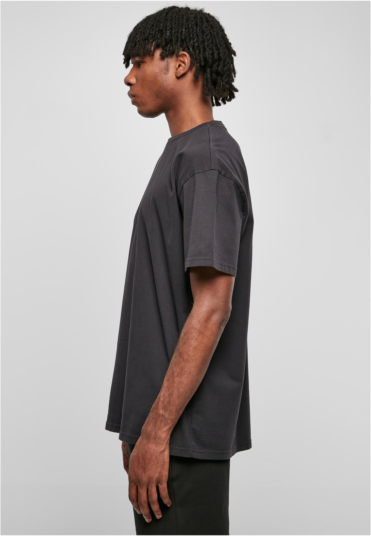 Heavy Oversized Garment Dye Tee | black