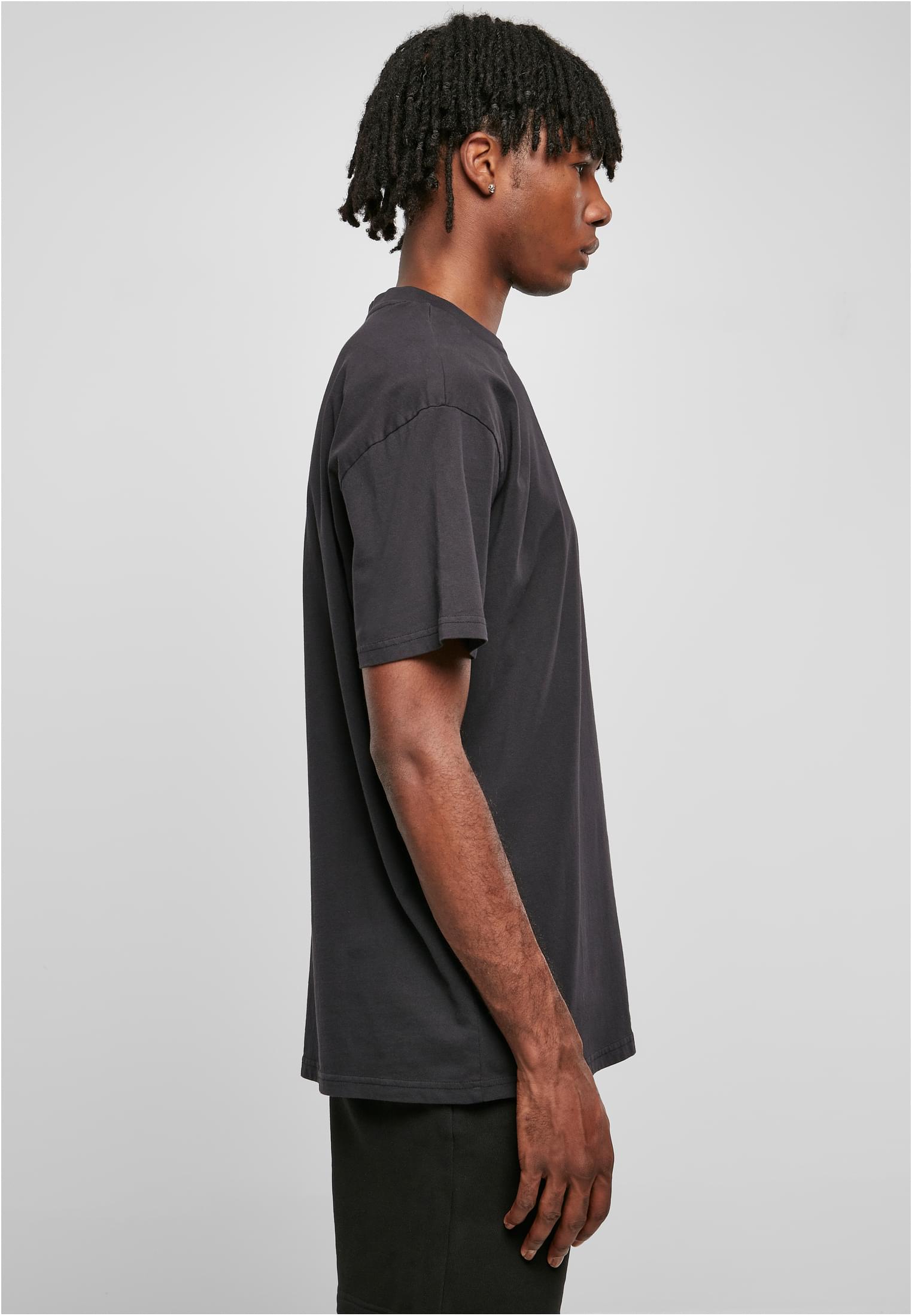 Heavy Oversized Garment Dye Tee | black