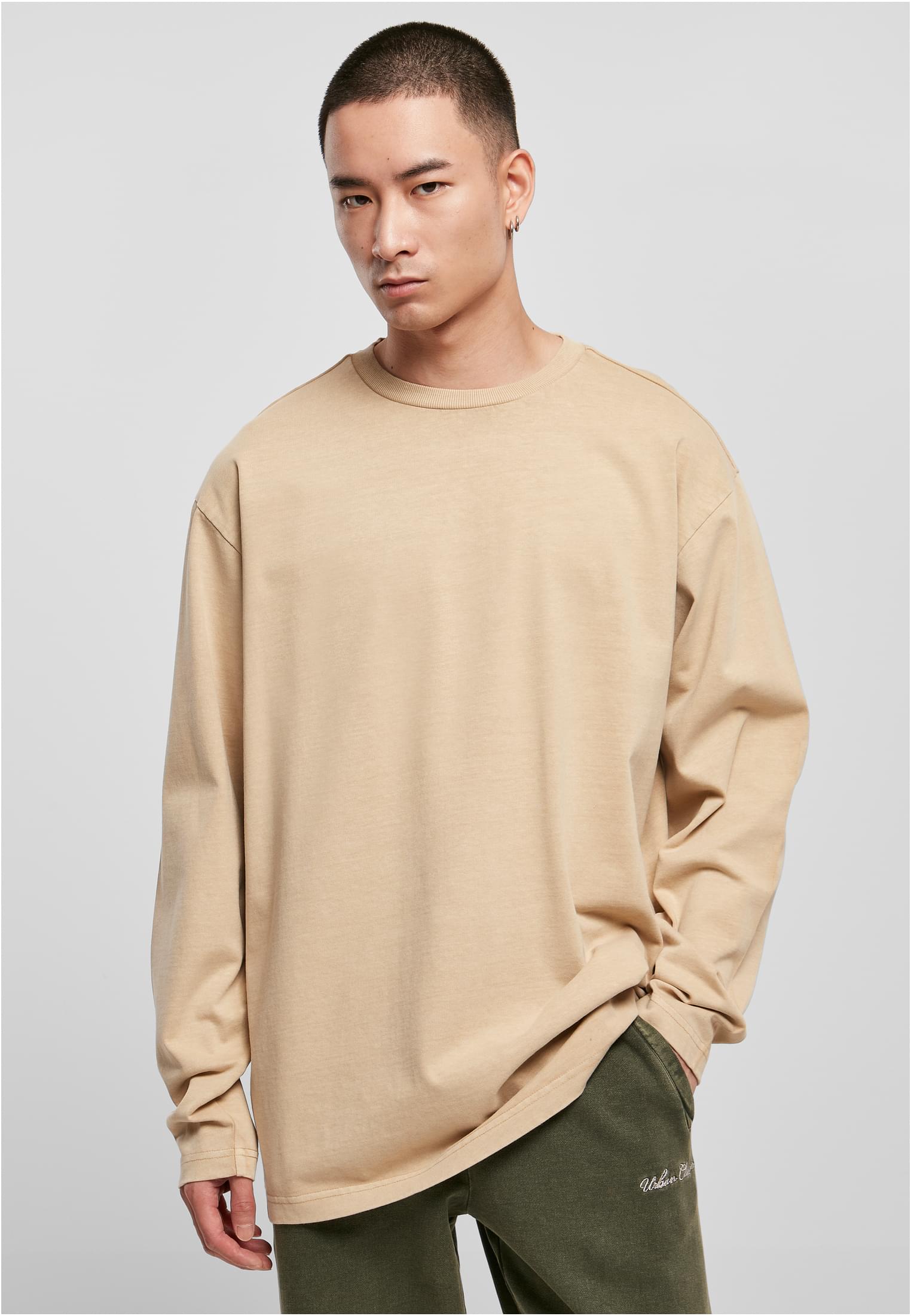 Heavy Oversized Garment Dye Longsleeve | unionbeige