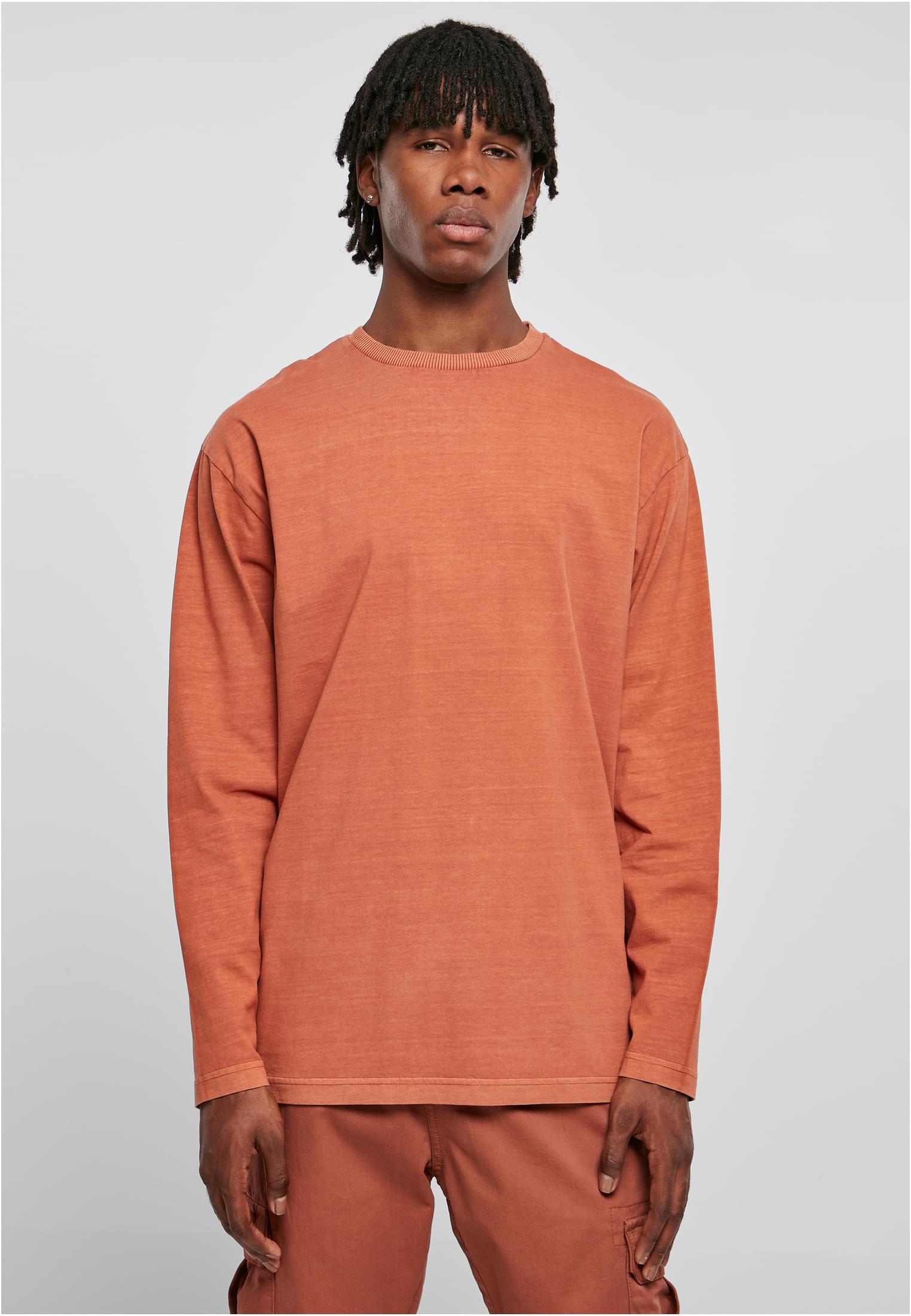 Heavy Oversized Garment Dye Longsleeve | terracotta