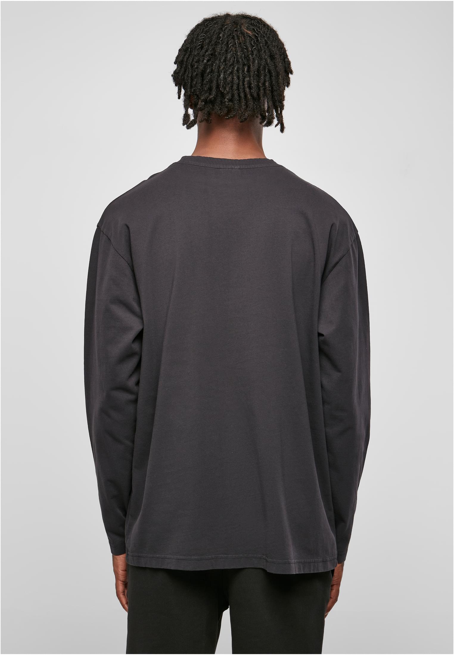 Heavy Oversized Garment Dye Longsleeve | black