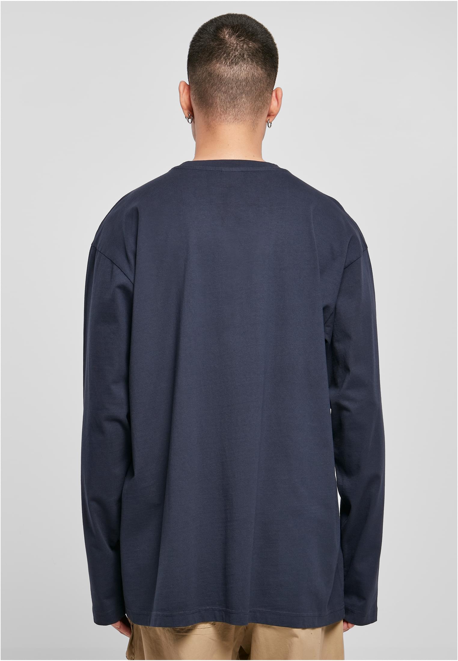 Heavy Oversized Garment Dye Longsleeve | darkblue