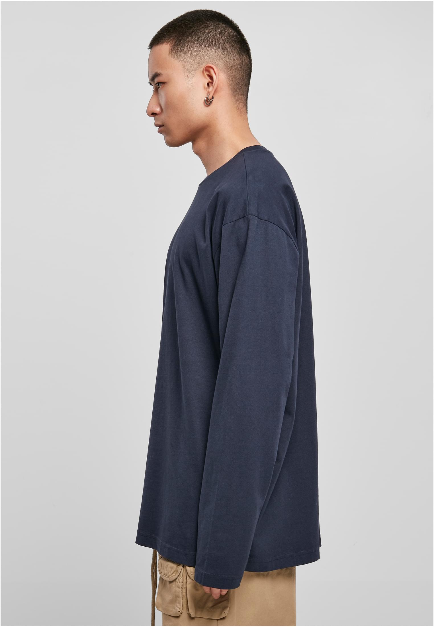 Heavy Oversized Garment Dye Longsleeve | darkblue