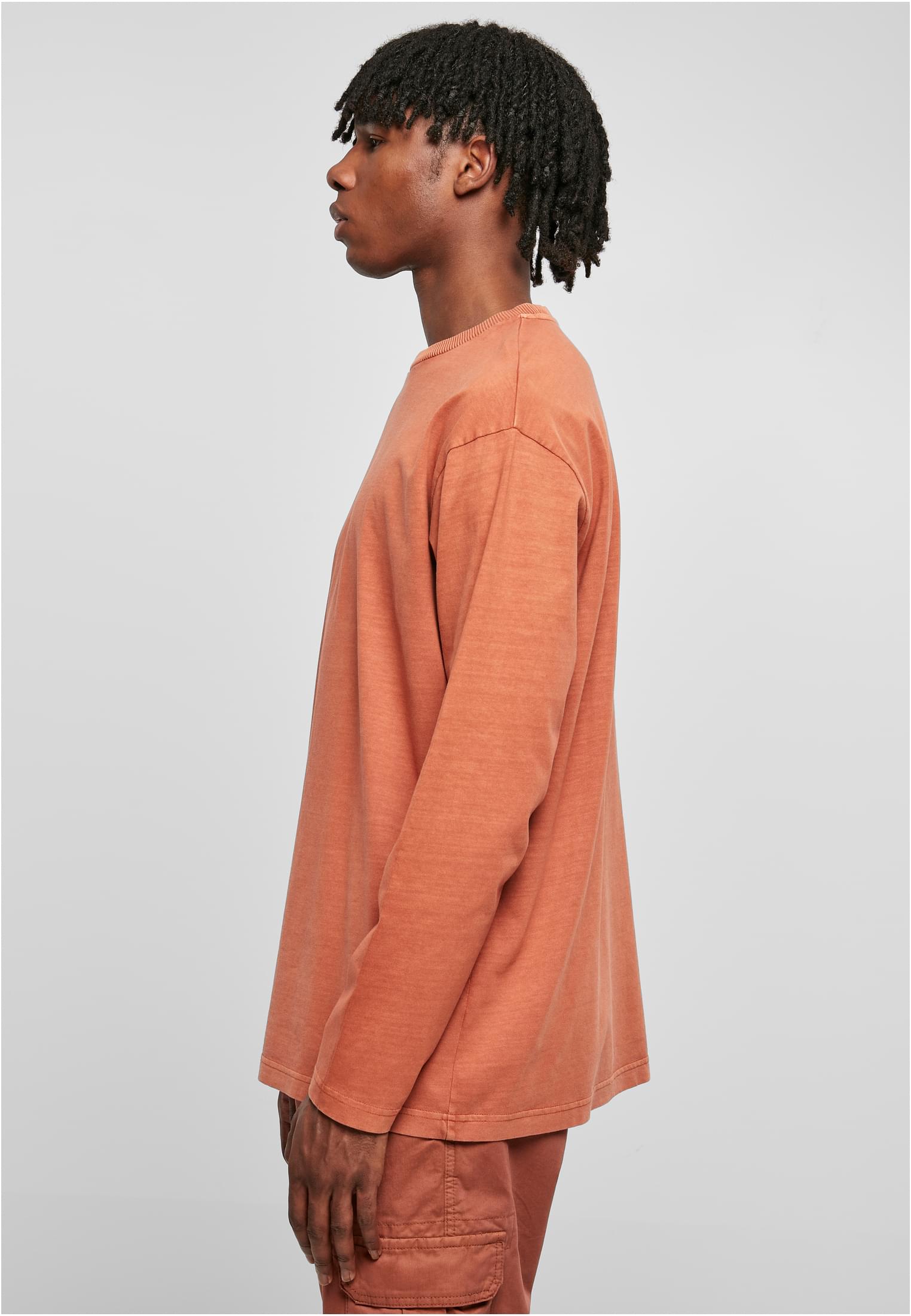 Heavy Oversized Garment Dye Longsleeve | terracotta