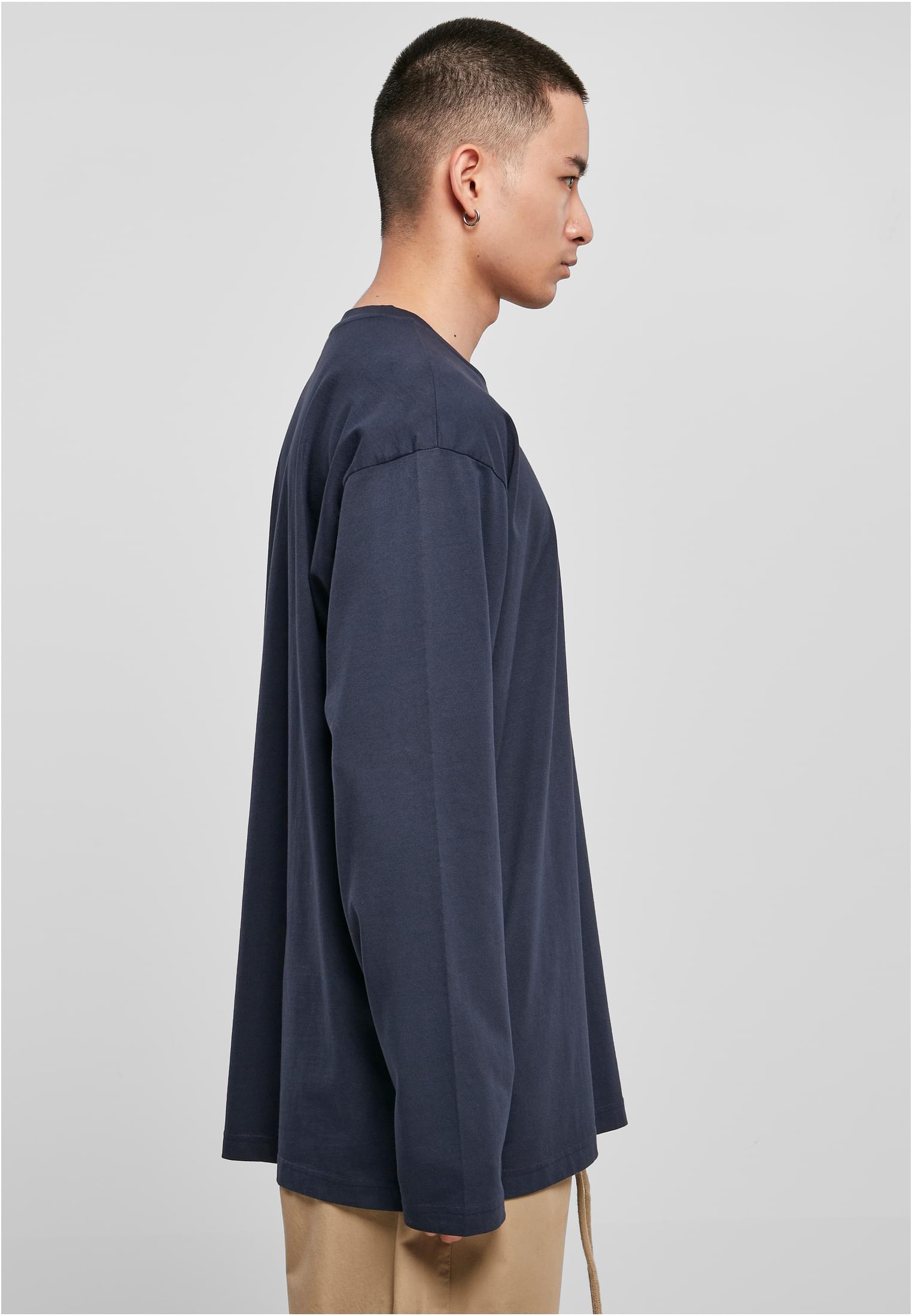 Heavy Oversized Garment Dye Longsleeve | darkblue