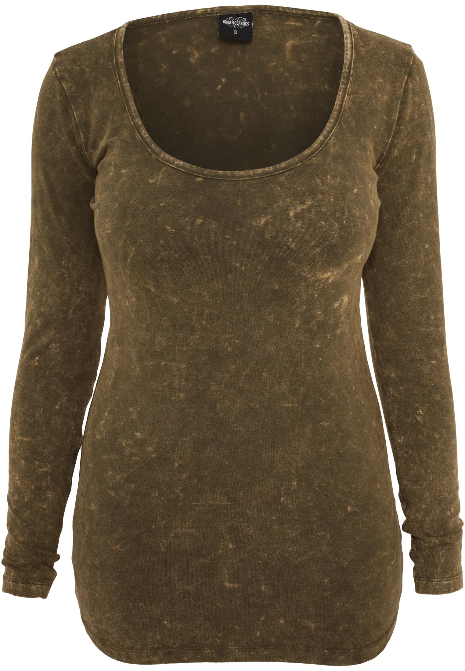 Ladies Stoned L/S Tee | olive