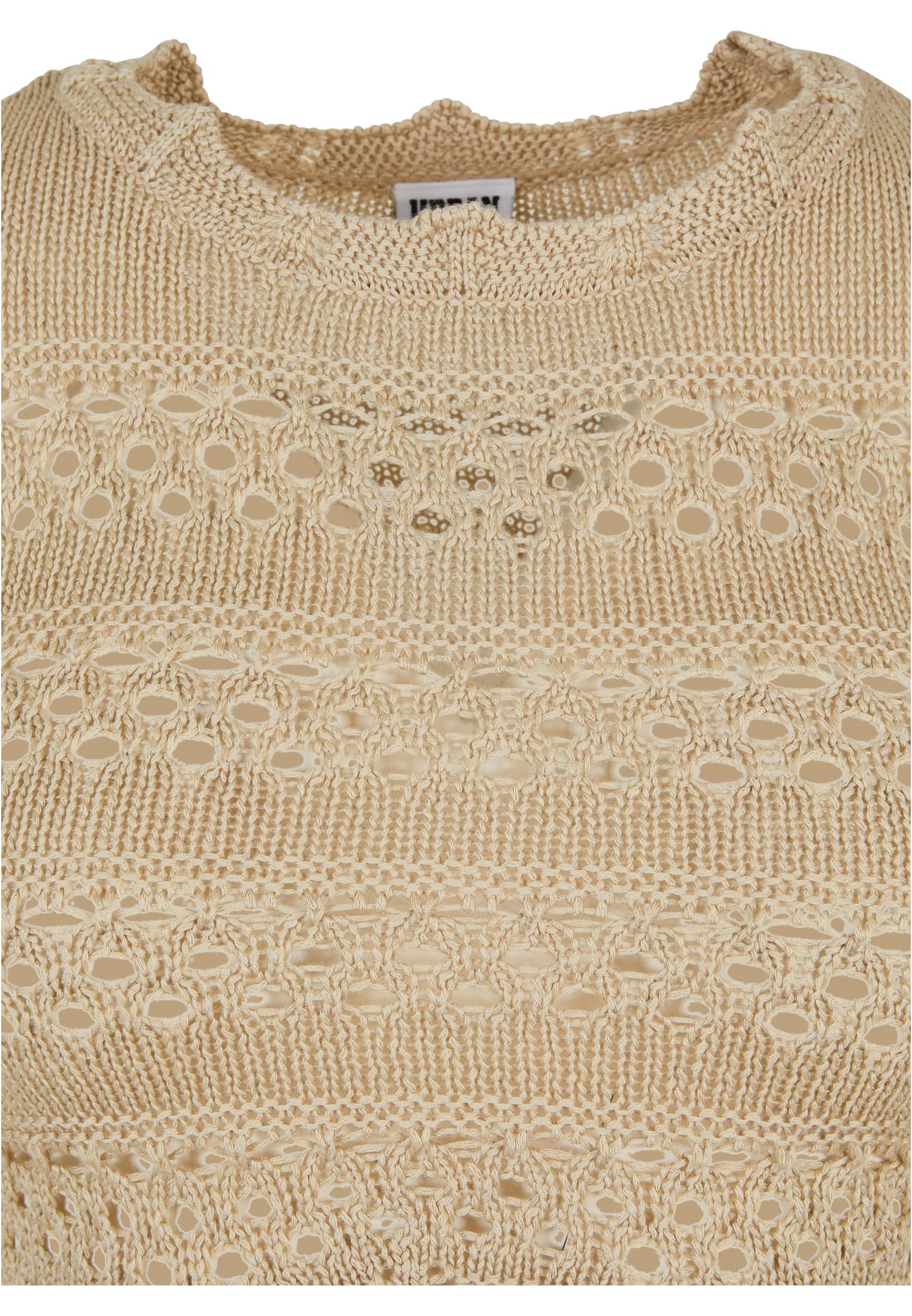 Ladies Cropped Crochet Knit Sweater | softseagrass