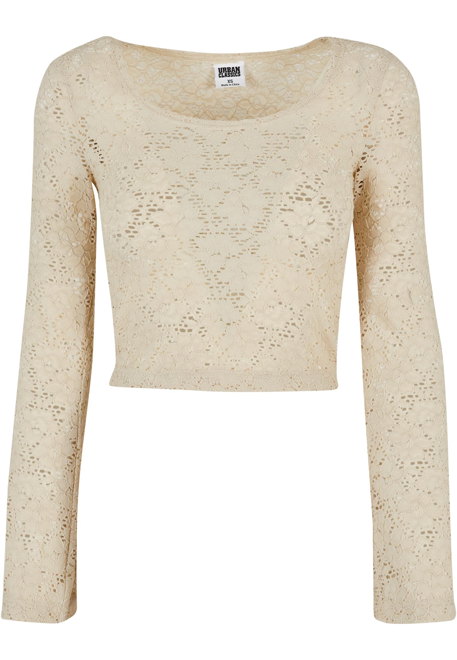 Ladies Cropped Lace Longsleeve | softseagrass