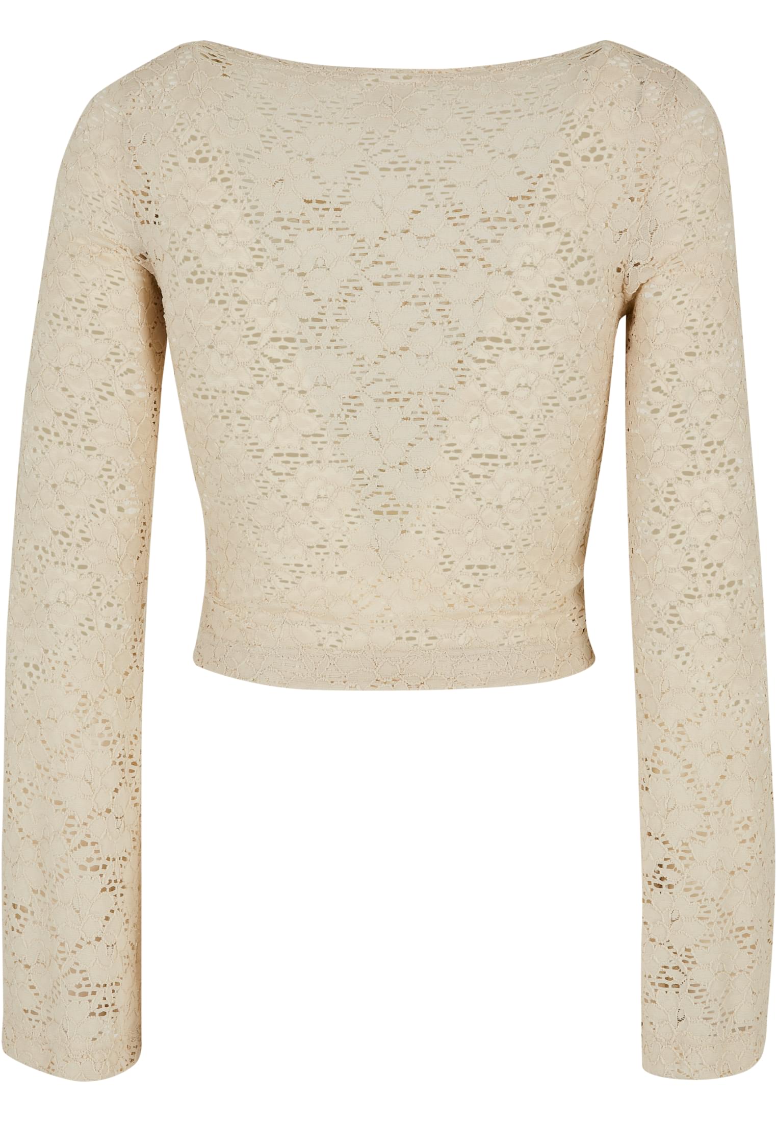 Ladies Cropped Lace Longsleeve | softseagrass