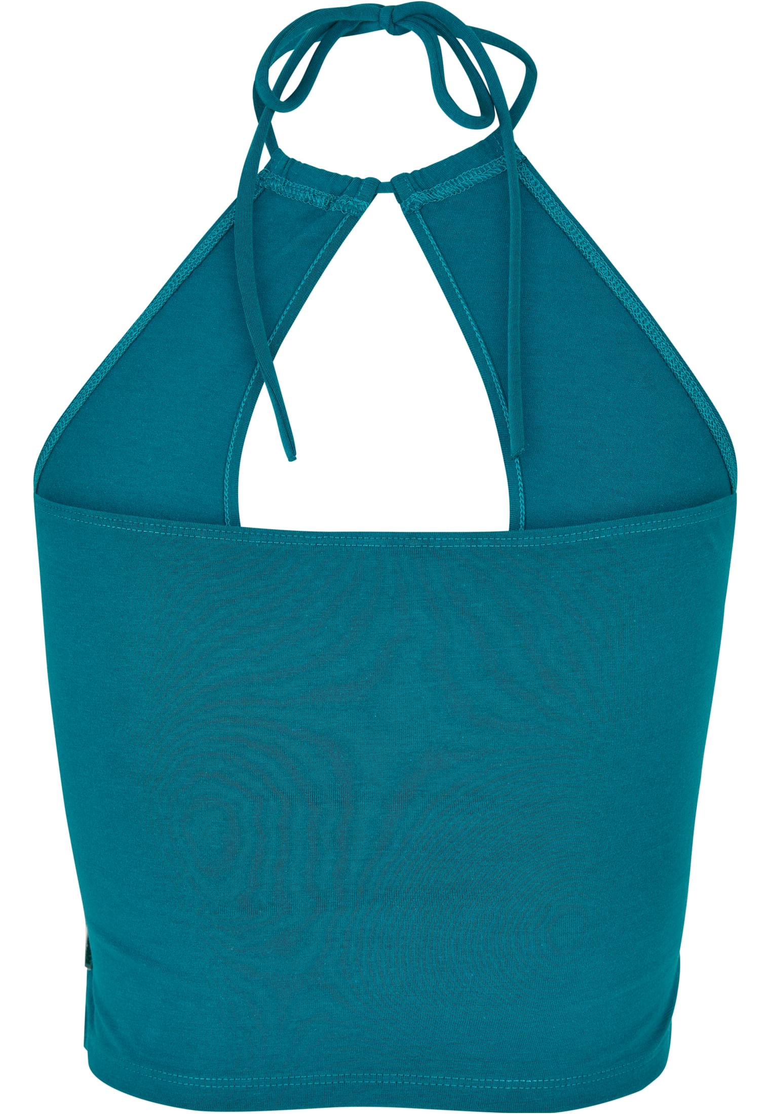 Ladies Short Wraped Neckholder Top | watergreen