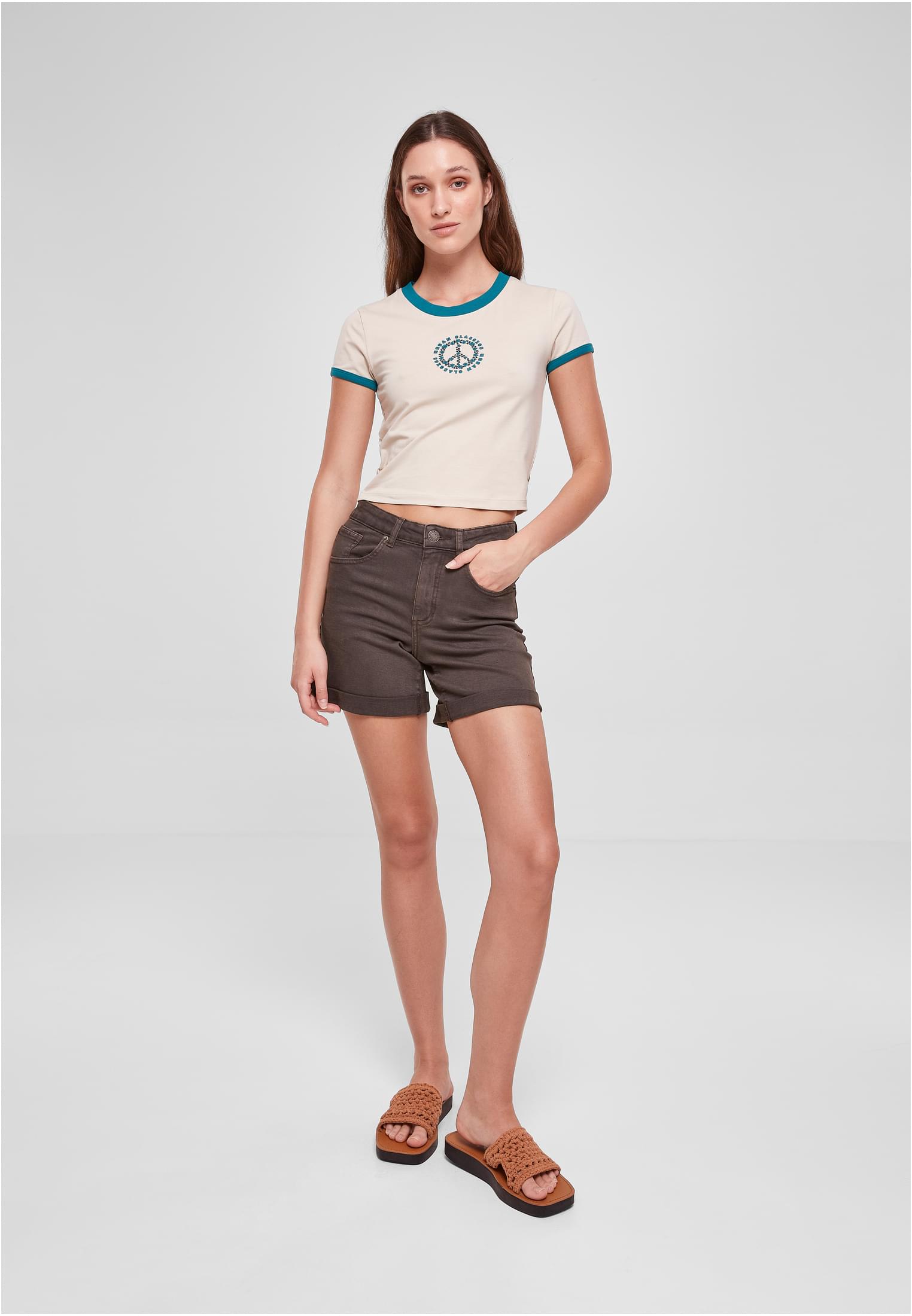 Ladies Stretch Jersey Cropped Tee | softseagrass/watergreen