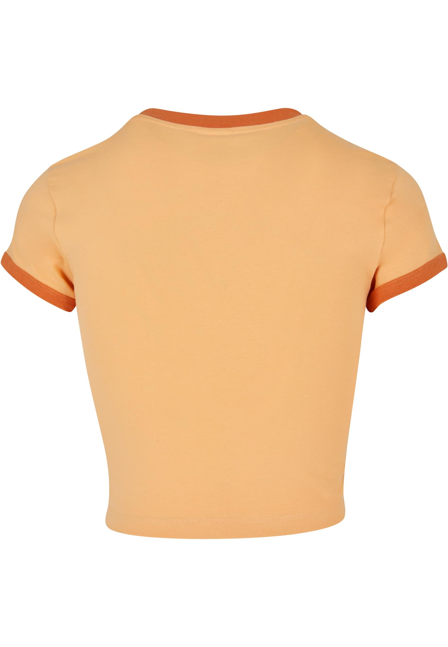 Ladies Stretch Jersey Cropped Tee | paleorange/vintageorange