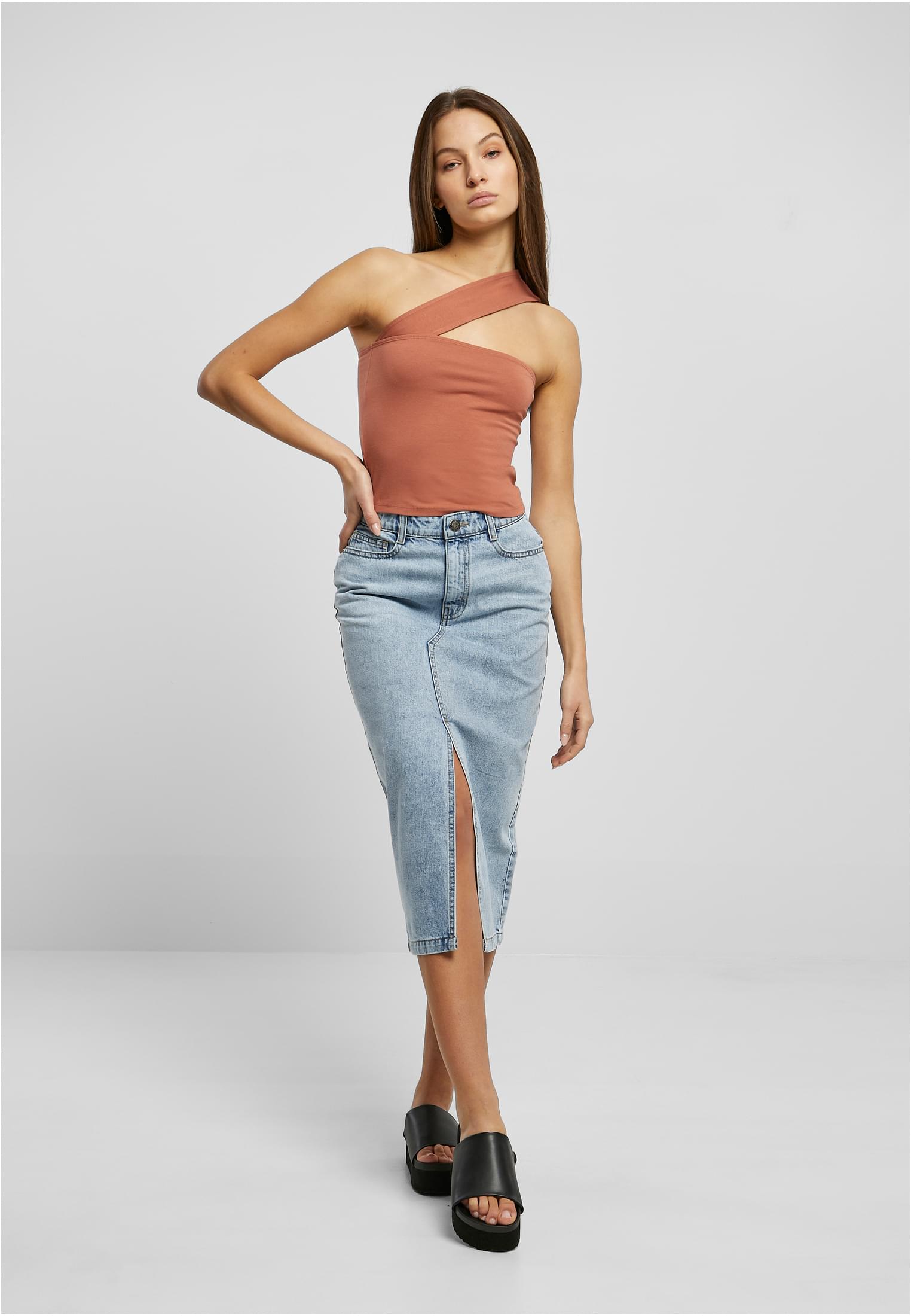 Ladies One Strap Top | terracotta