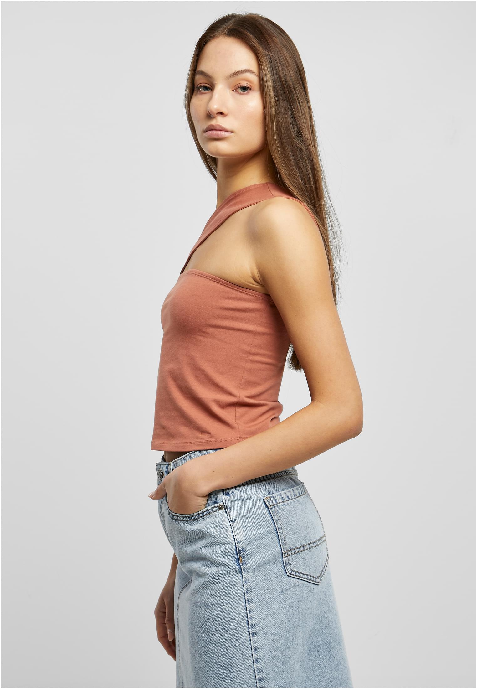 Ladies One Strap Top | terracotta