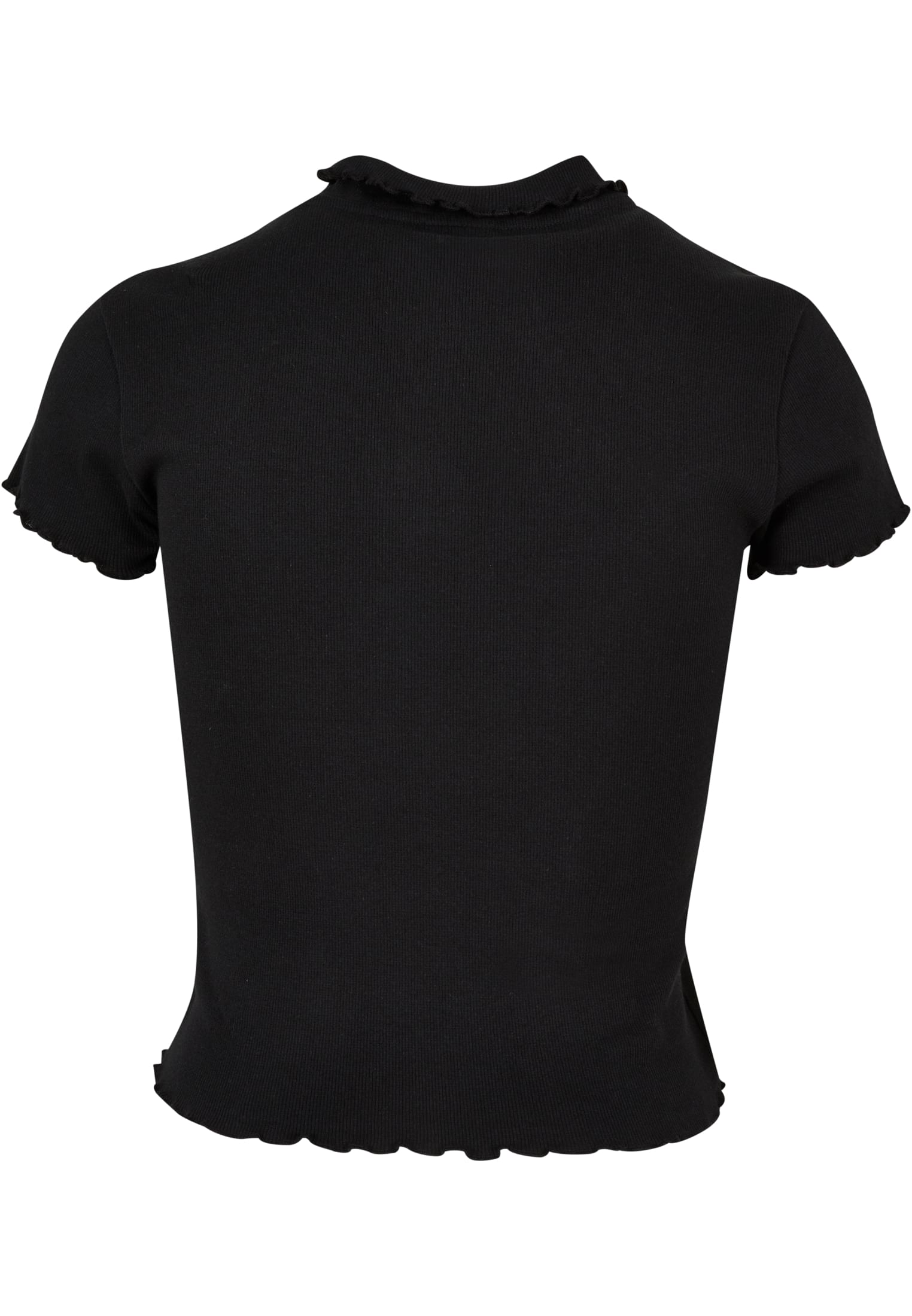 Ladies Rib Polo Tee | black