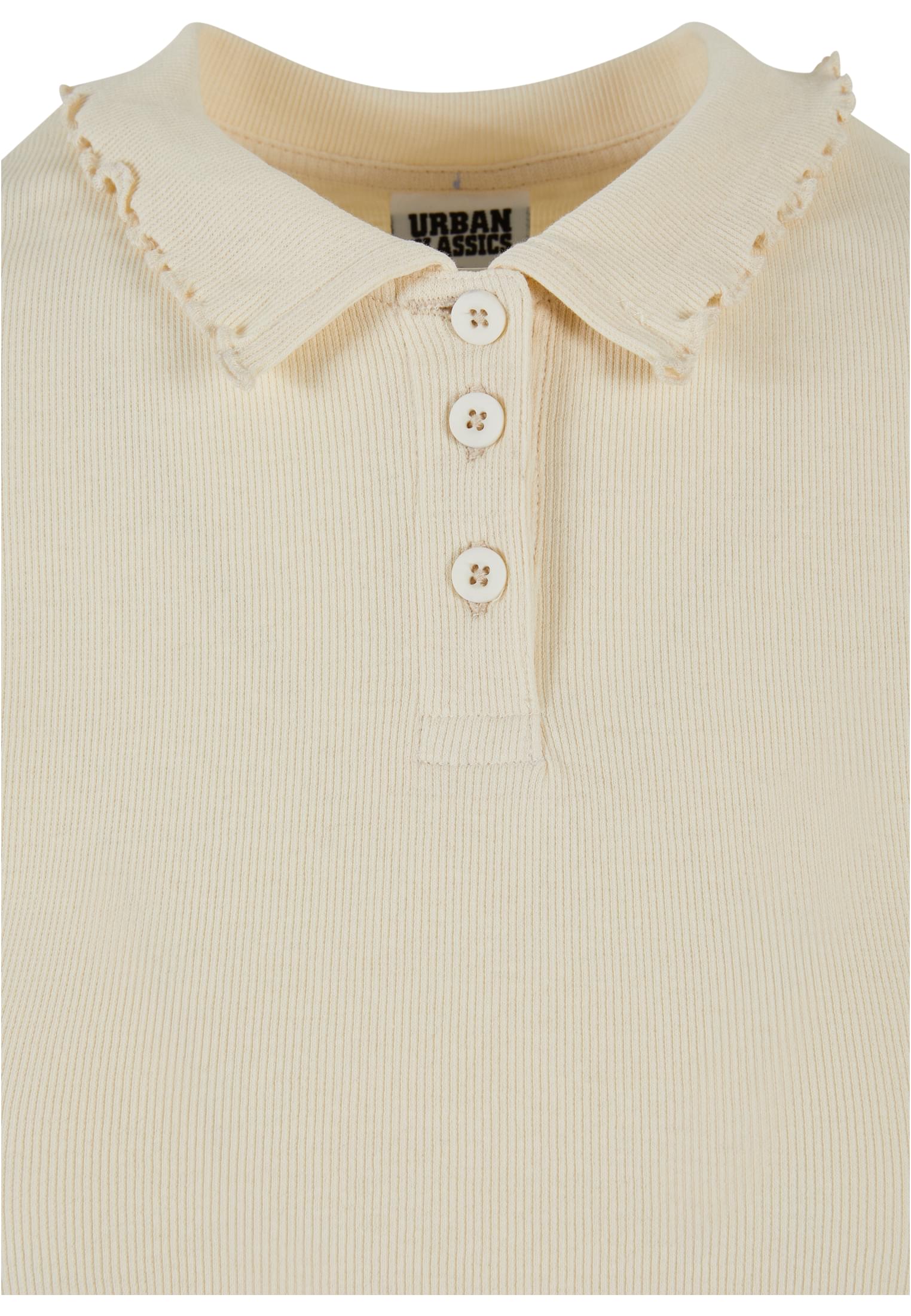 Ladies Rib Polo Tee | whitesand