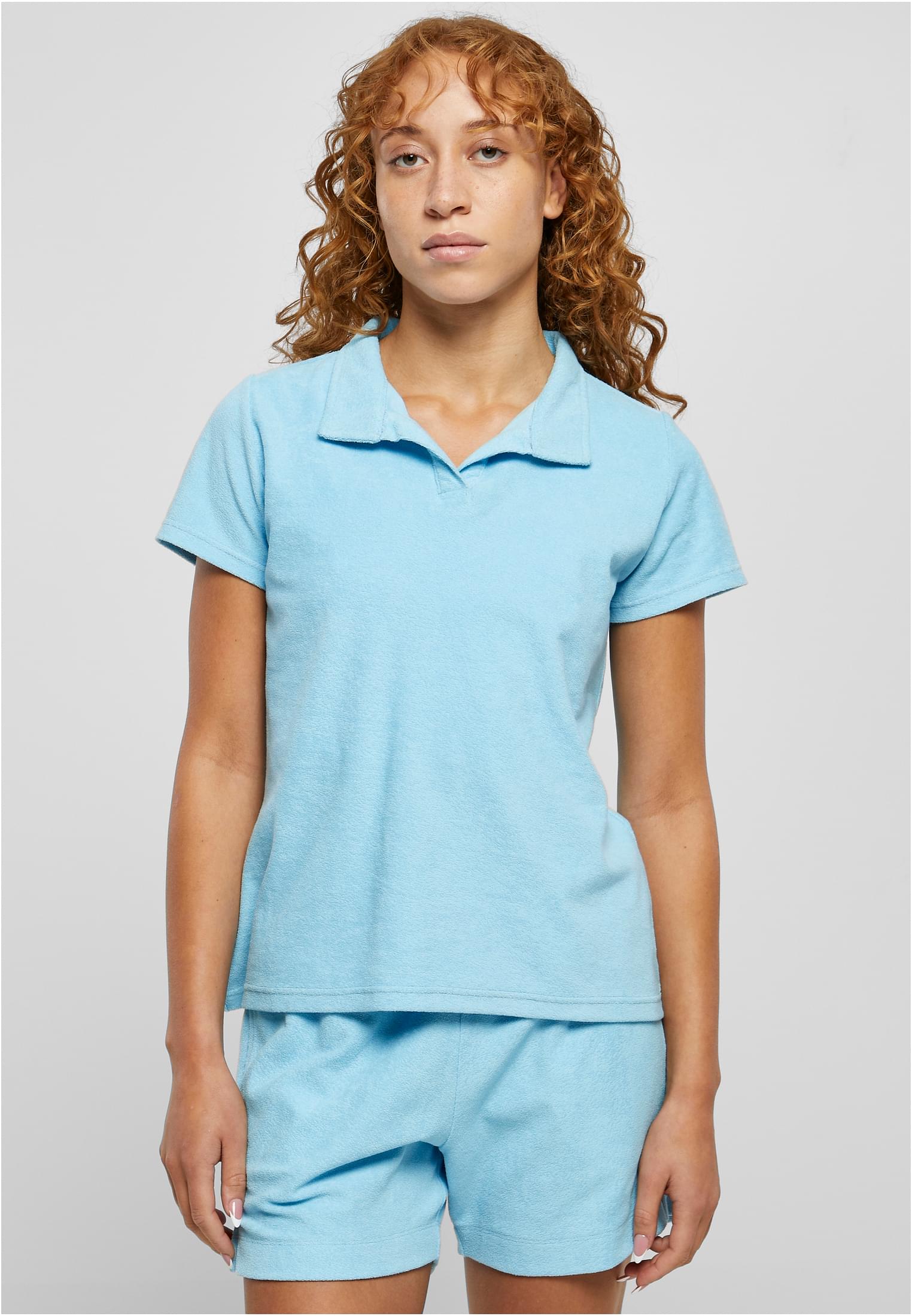 Ladies Towel Polo Tee | balticblue