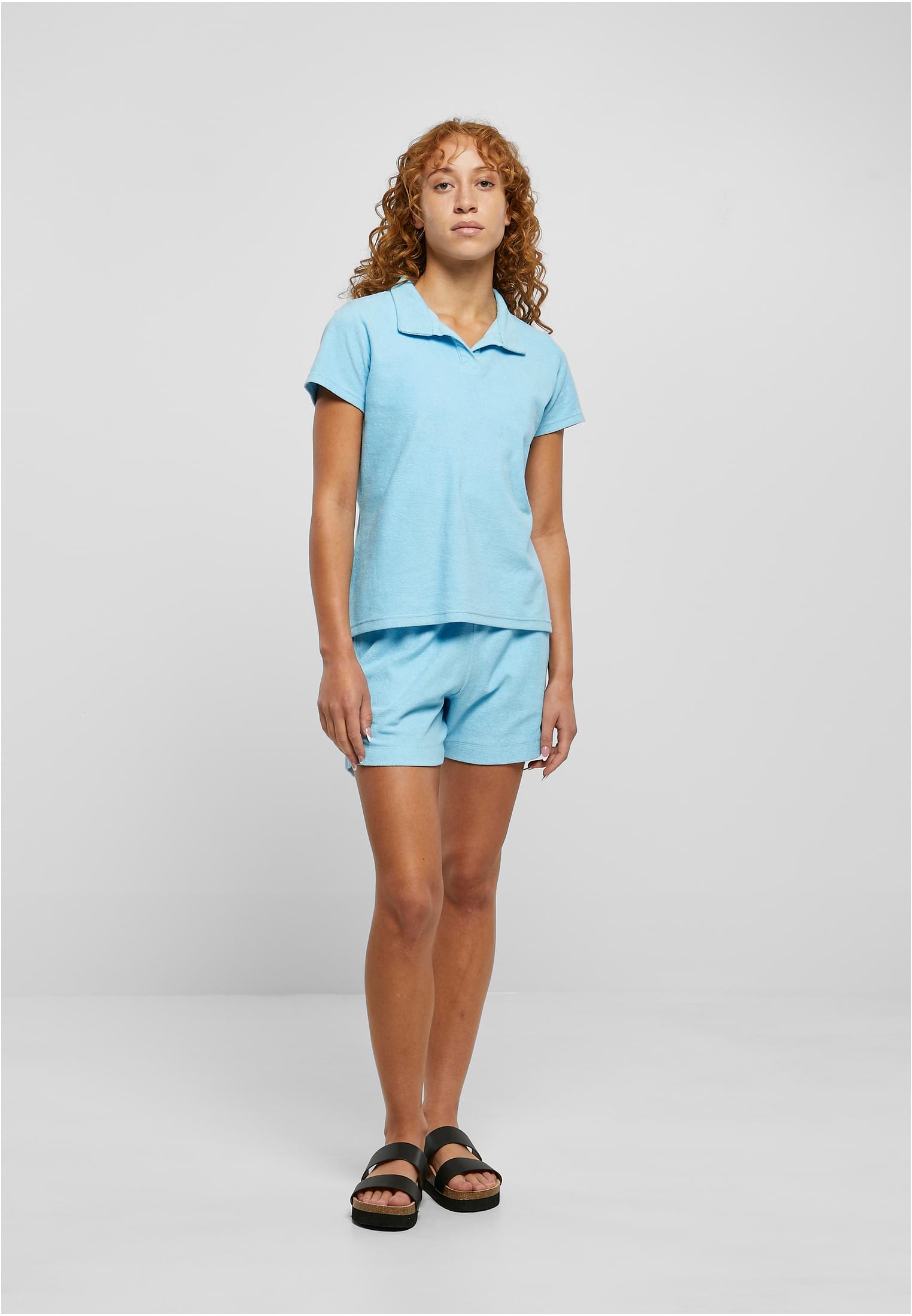 Ladies Towel Polo Tee | balticblue