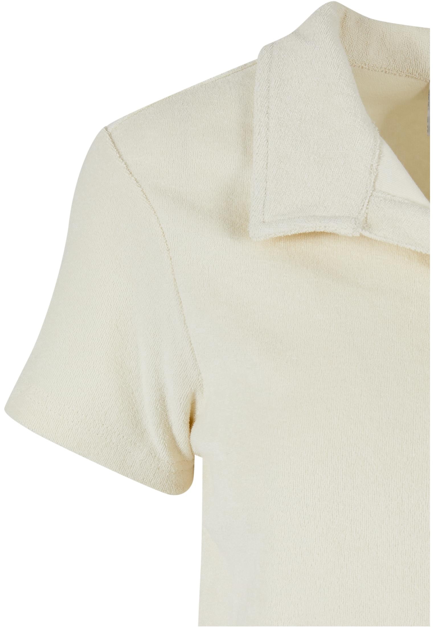 Ladies Towel Polo Tee | palewhite