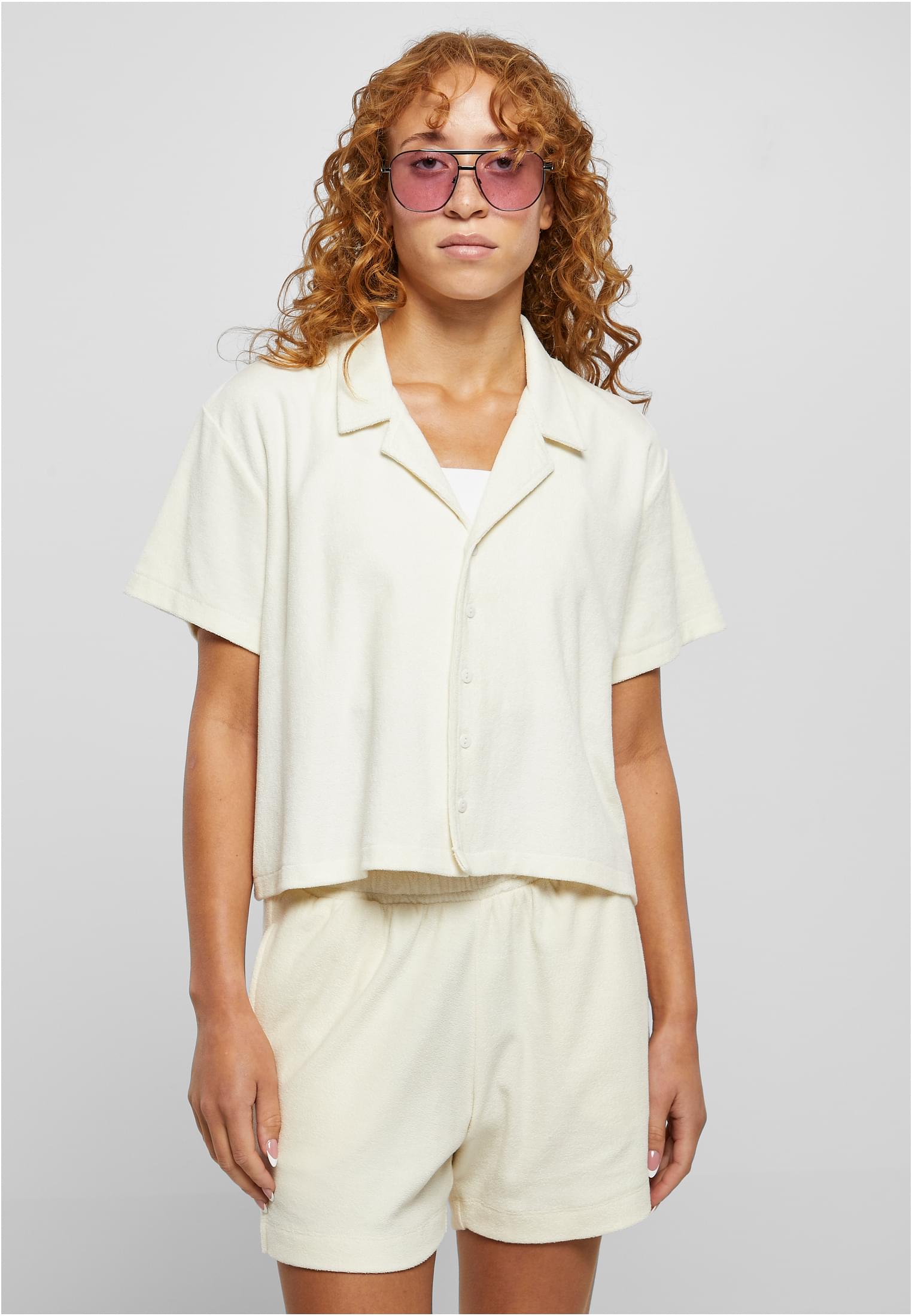 Ladies Towel Resort Shirt | palewhite