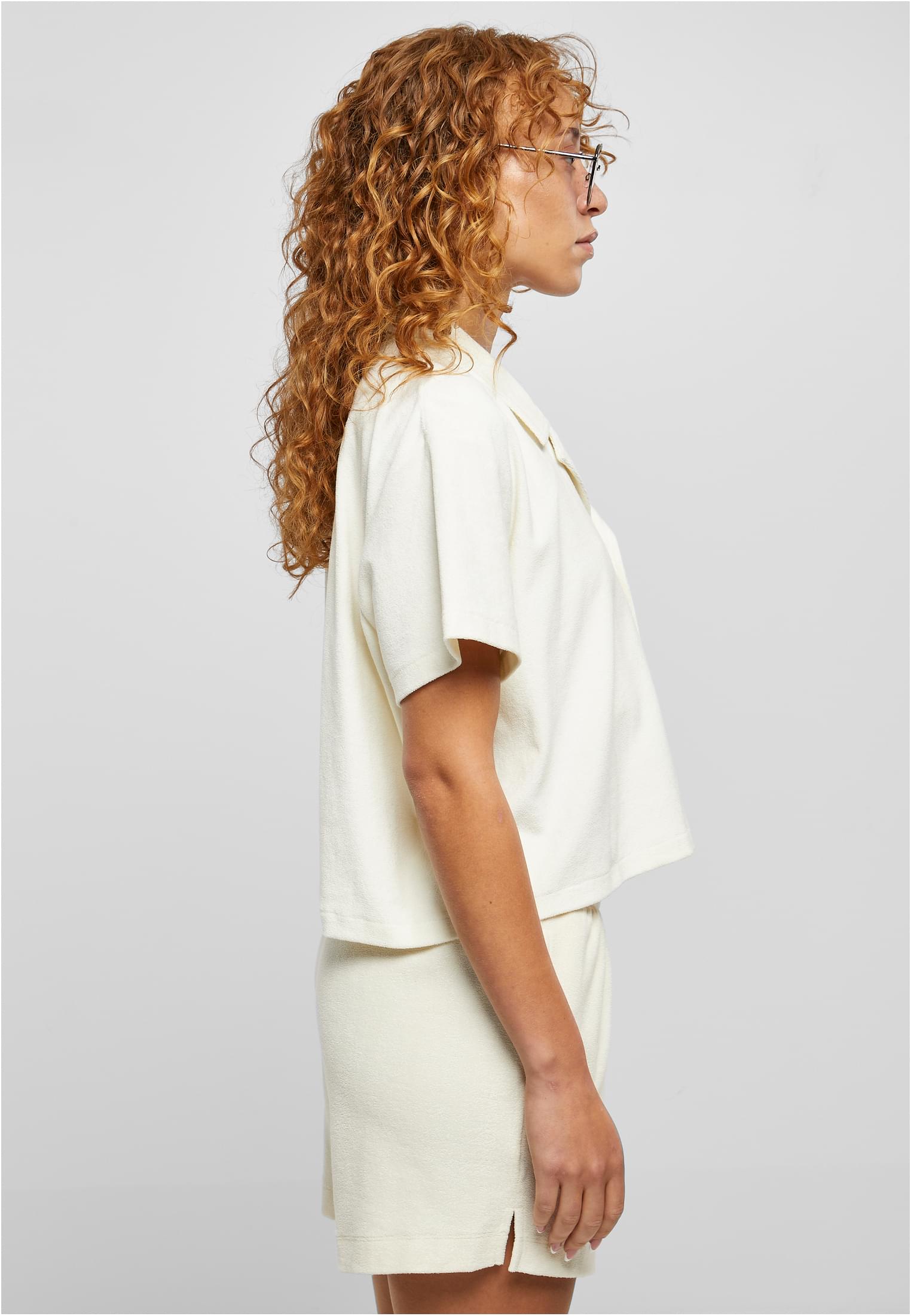 Ladies Towel Resort Shirt | palewhite