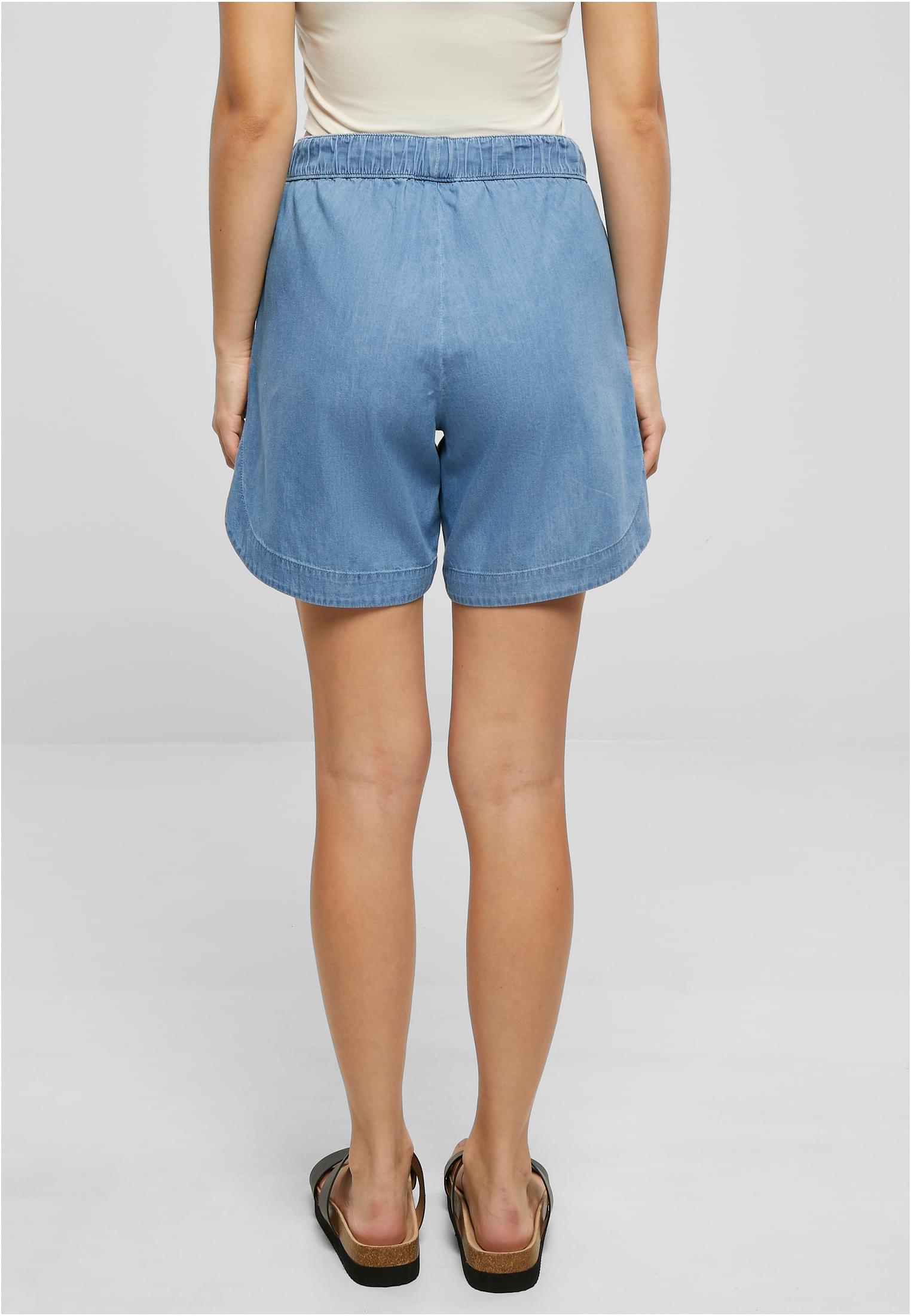 Ladies Light Denim Shorts | skyblue washed