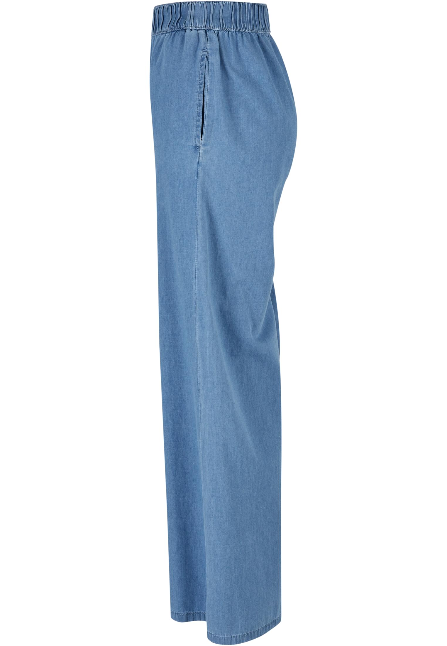 Ladies Light Denim Wide Leg Pants | skyblue washed