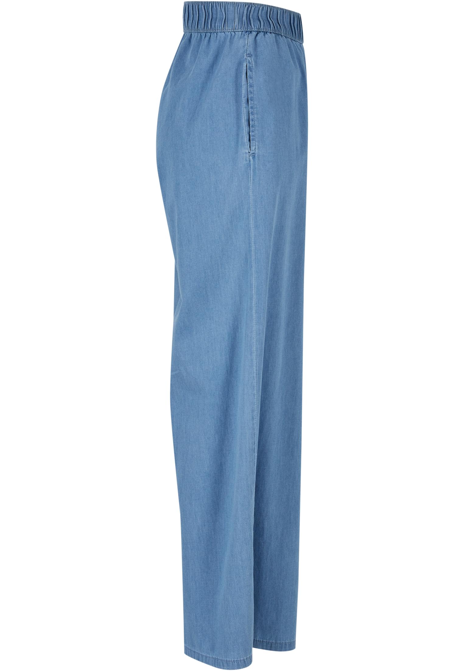 Ladies Light Denim Wide Leg Pants | skyblue washed