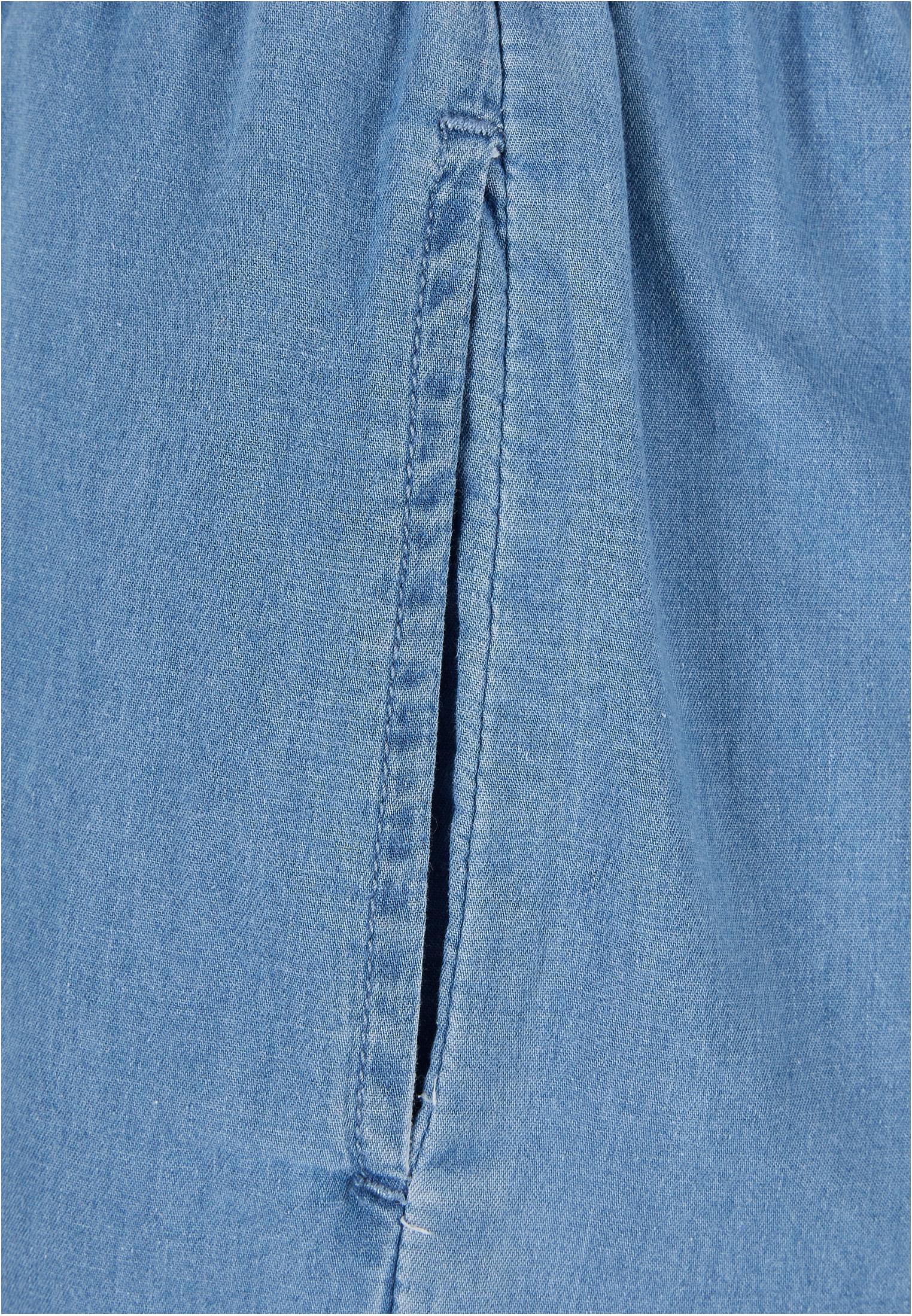 Ladies Light Denim Wide Leg Pants | skyblue washed