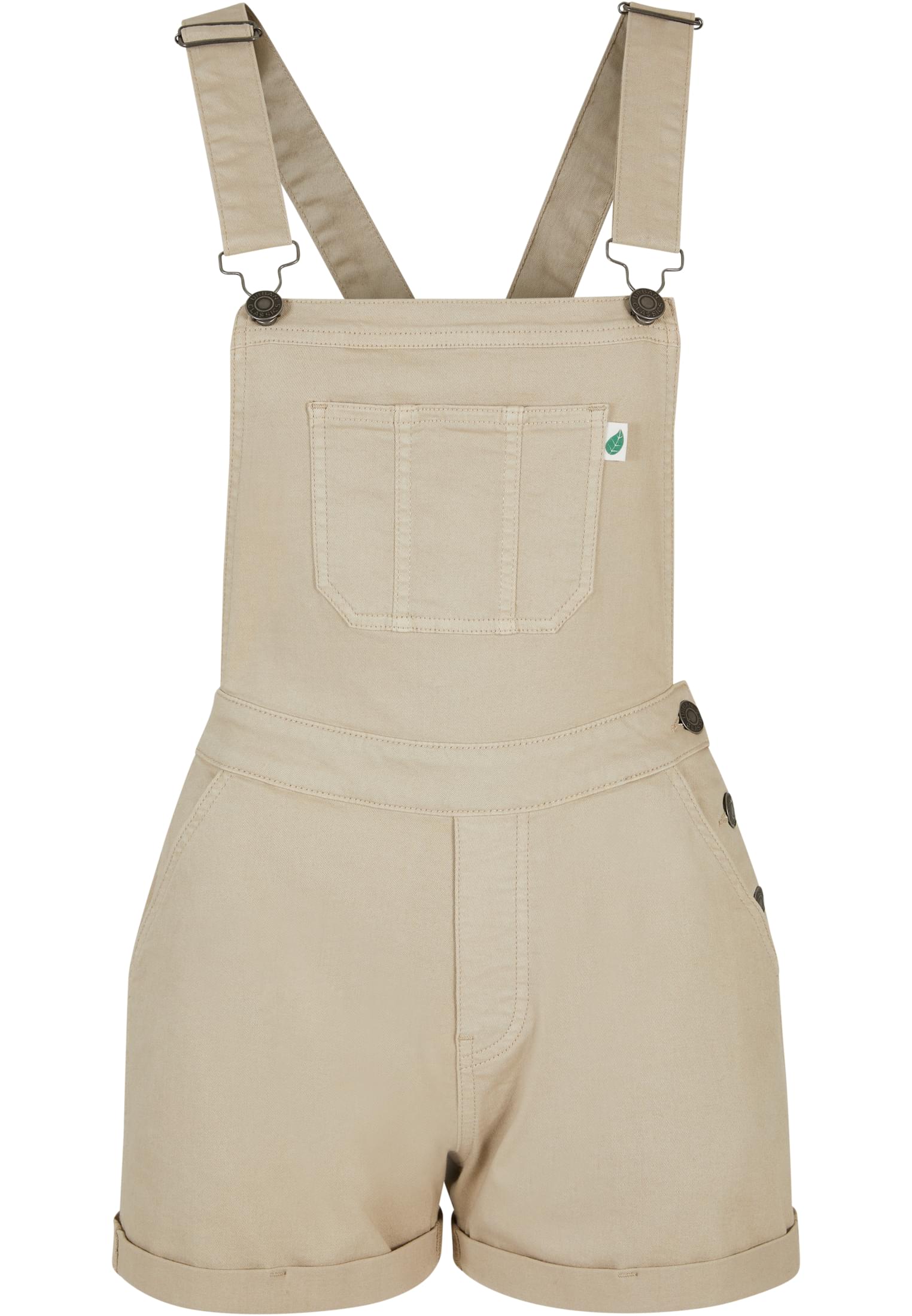 Ladies Organic Short Dungaree | offwhite raw