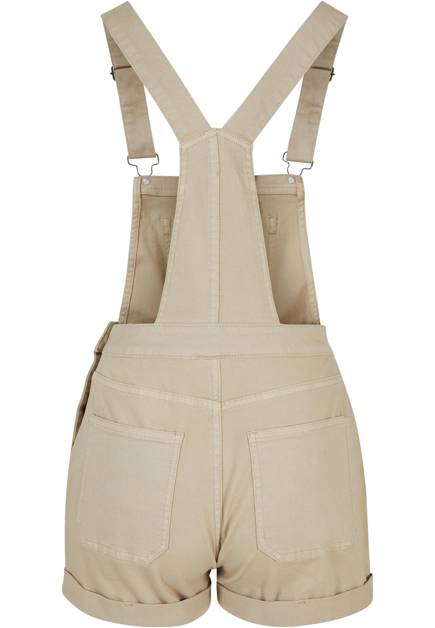 Ladies Organic Short Dungaree | offwhite raw