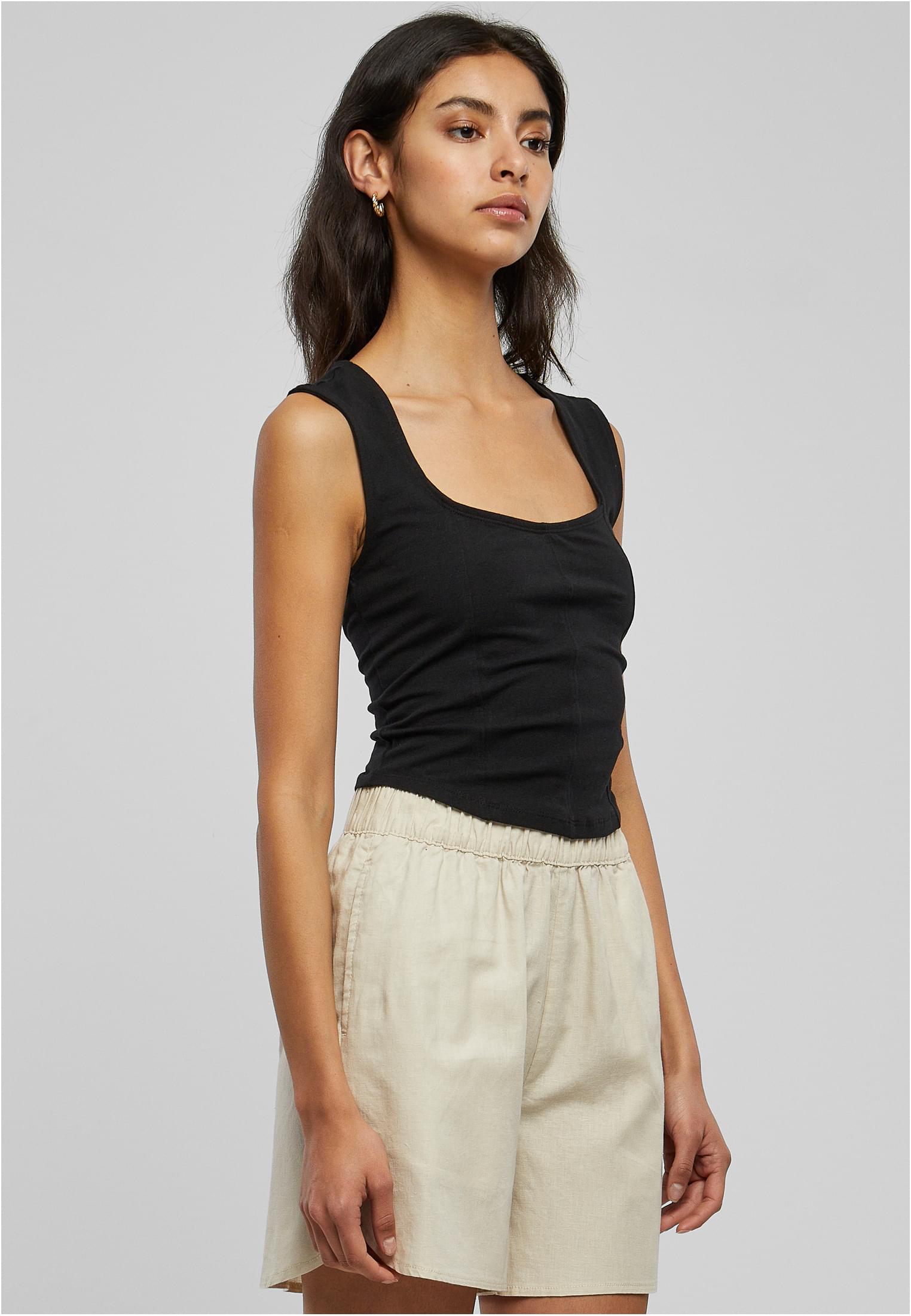 Ladies Short Corsage Top | black