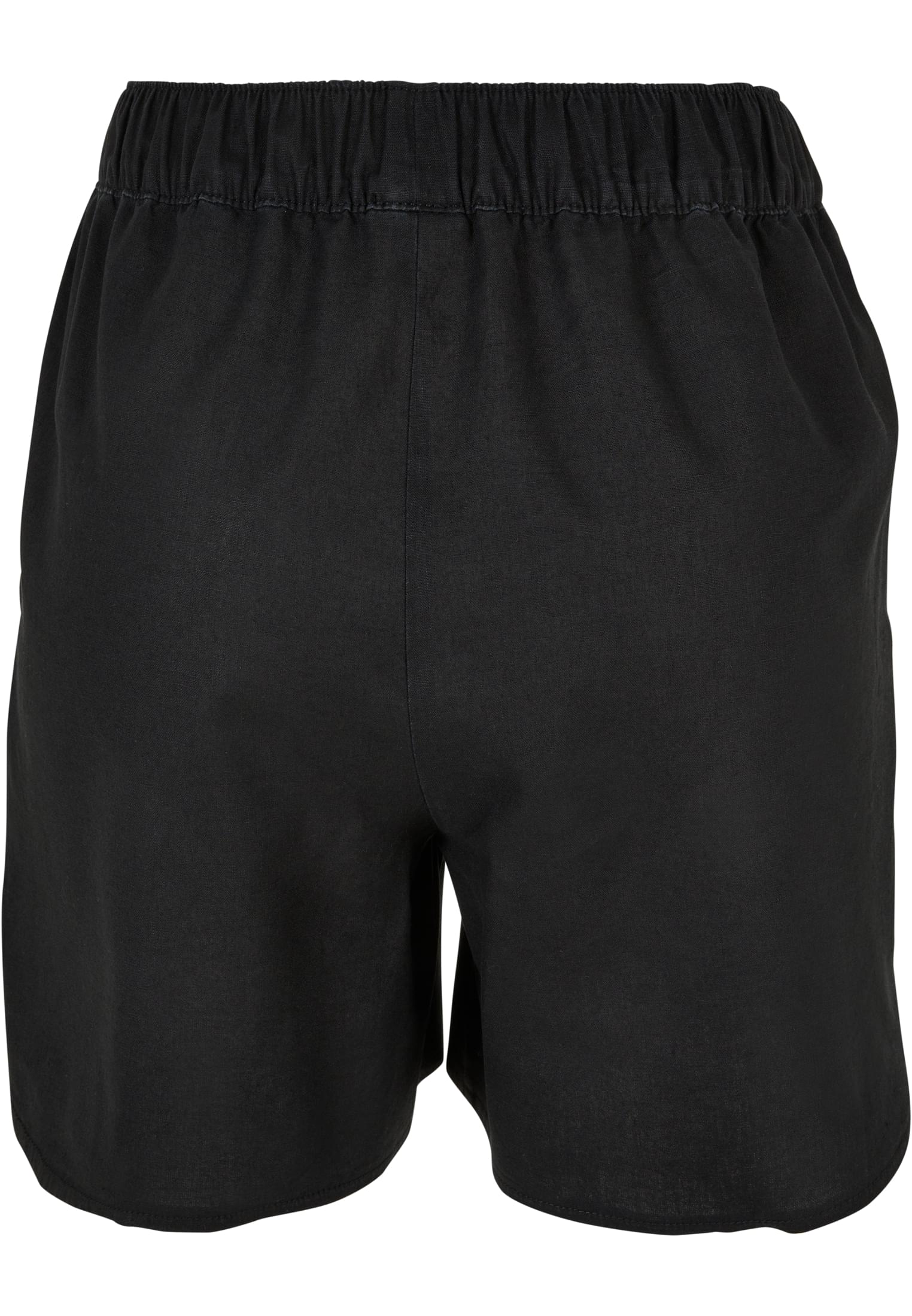 Ladies Linen Mixed Shorts | black