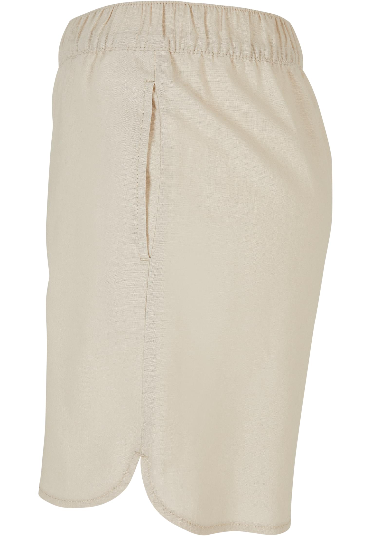 Ladies Linen Mixed Shorts | softseagrass