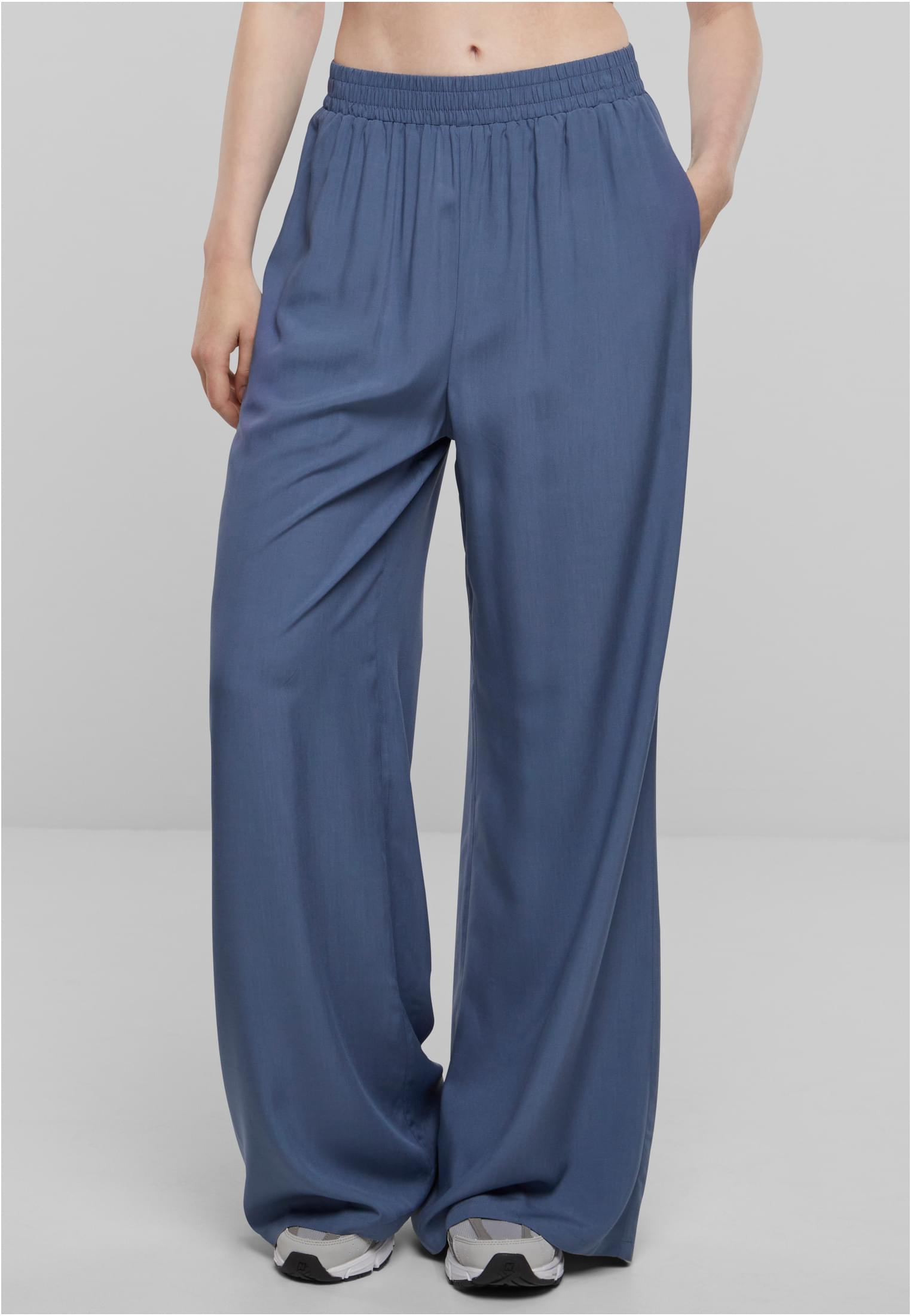 Ladies Wide Leg Viscose Pants | vintageblue