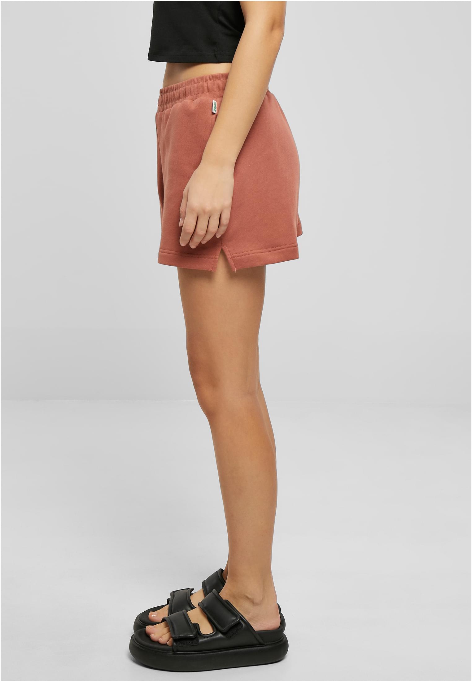 Ladies Organic Terry Shorts | terracotta