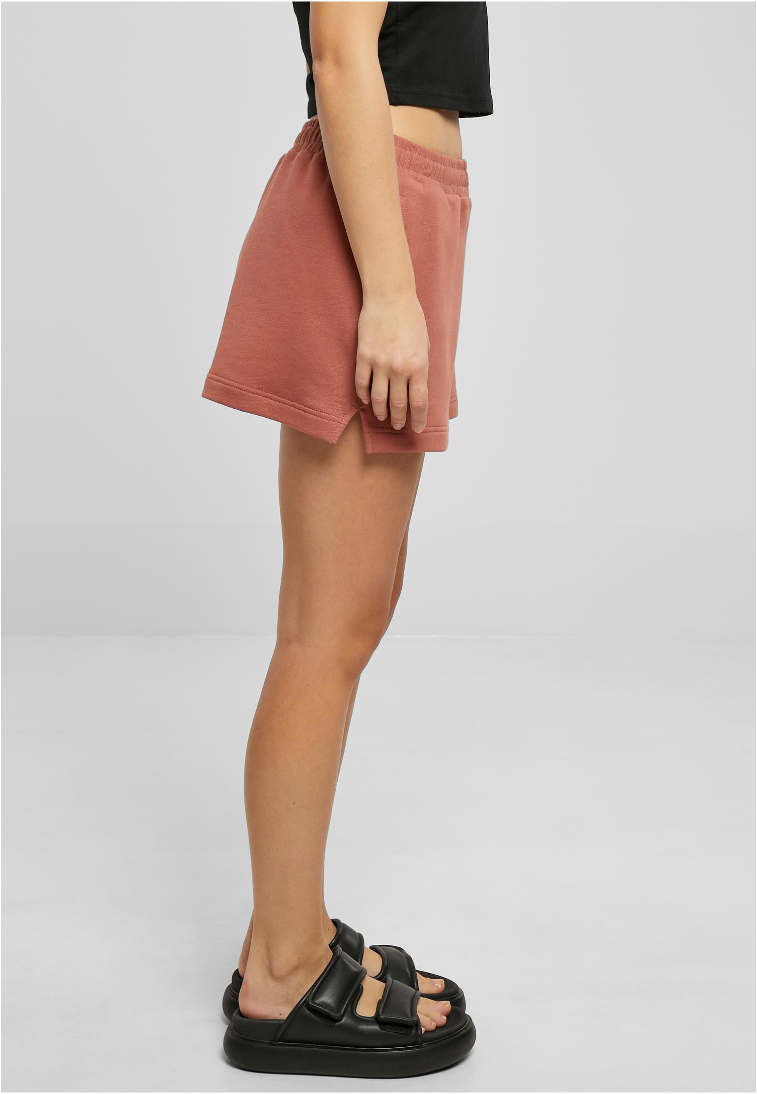 Ladies Organic Terry Shorts | terracotta