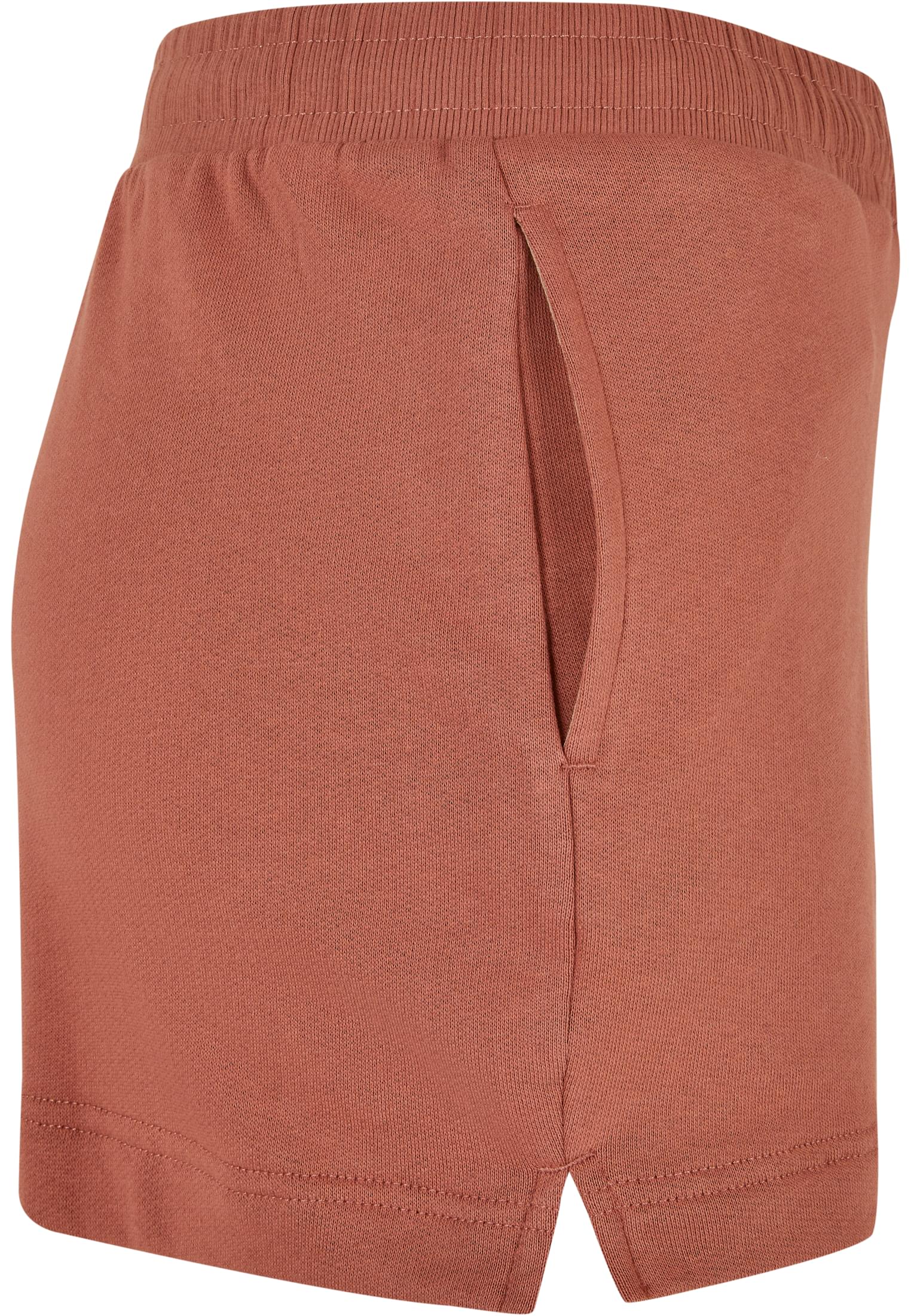 Ladies Organic Terry Shorts | terracotta