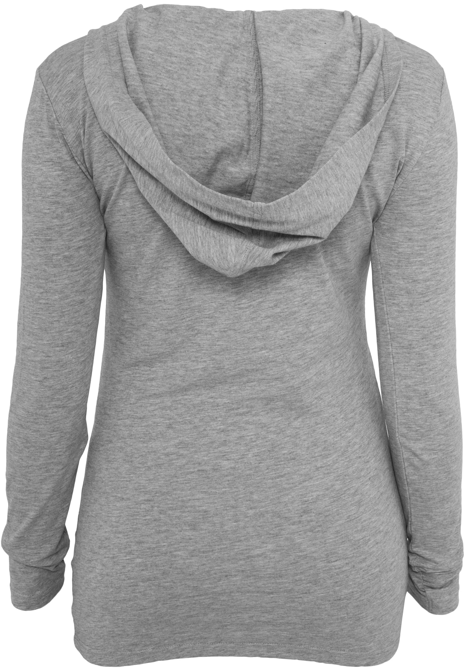 Ladies Deep Neck Jersey Hoody | grey