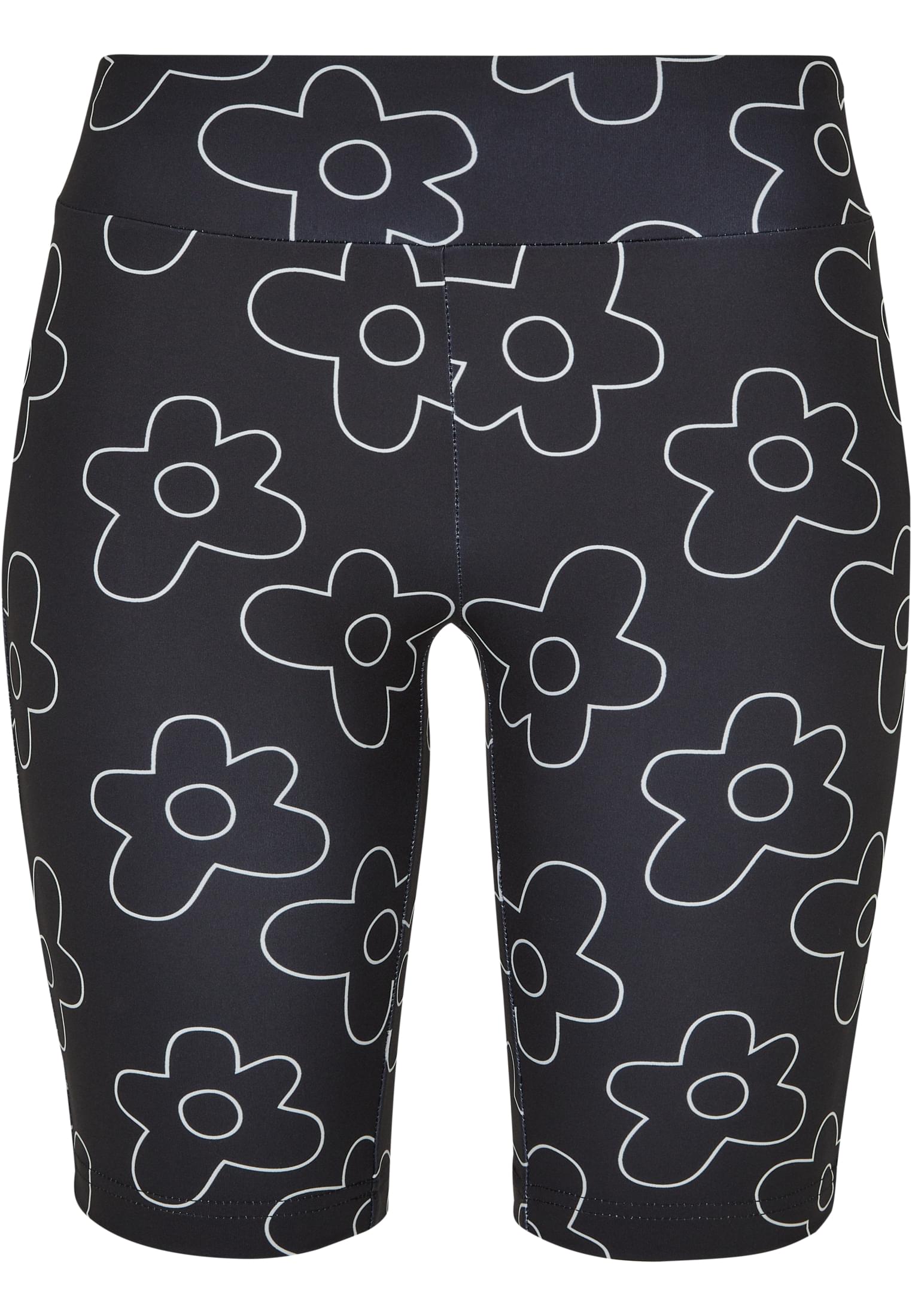 Ladies High Waist AOP Tech Cycle Shorts | blackflower