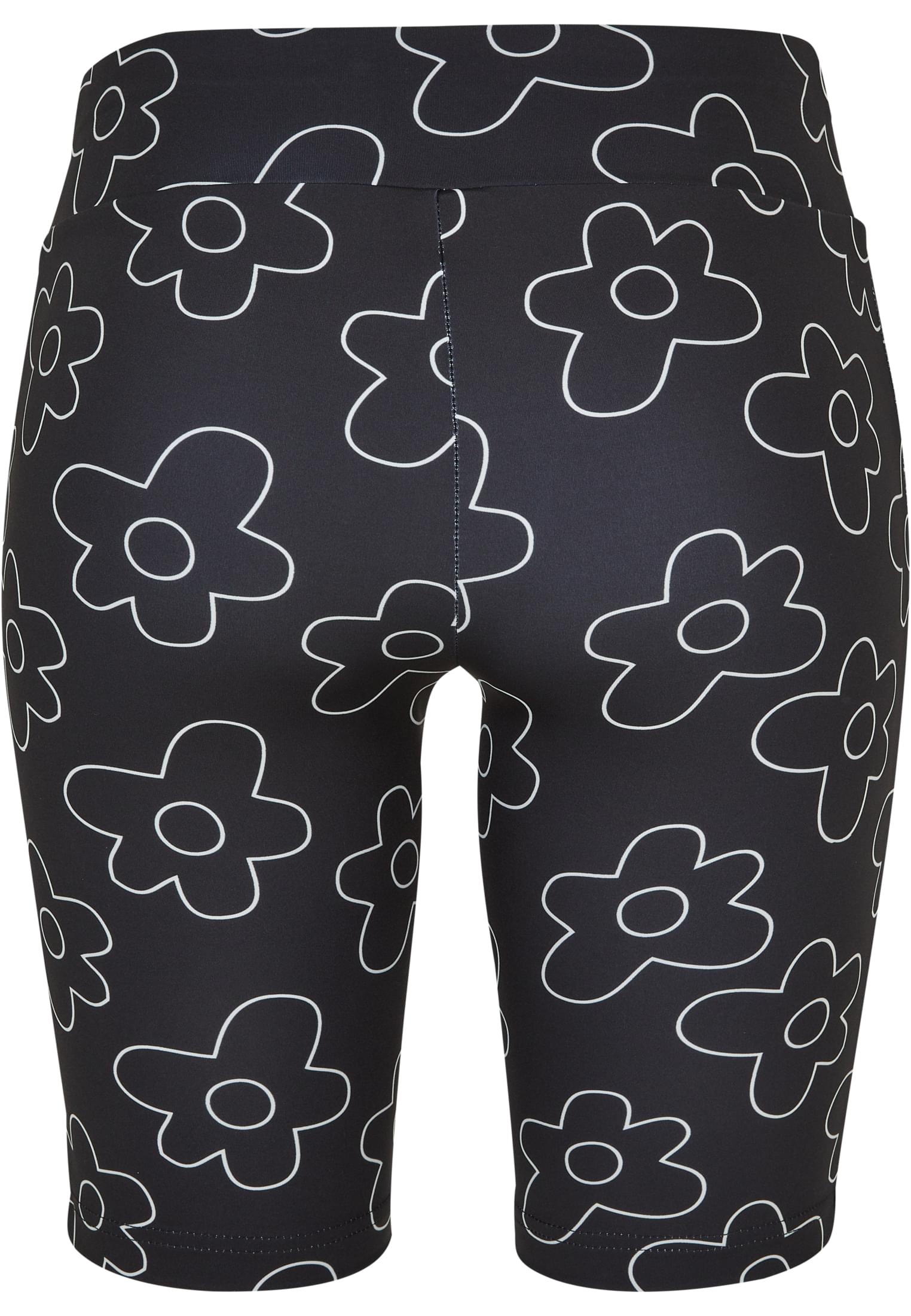 Ladies High Waist AOP Tech Cycle Shorts | blackflower