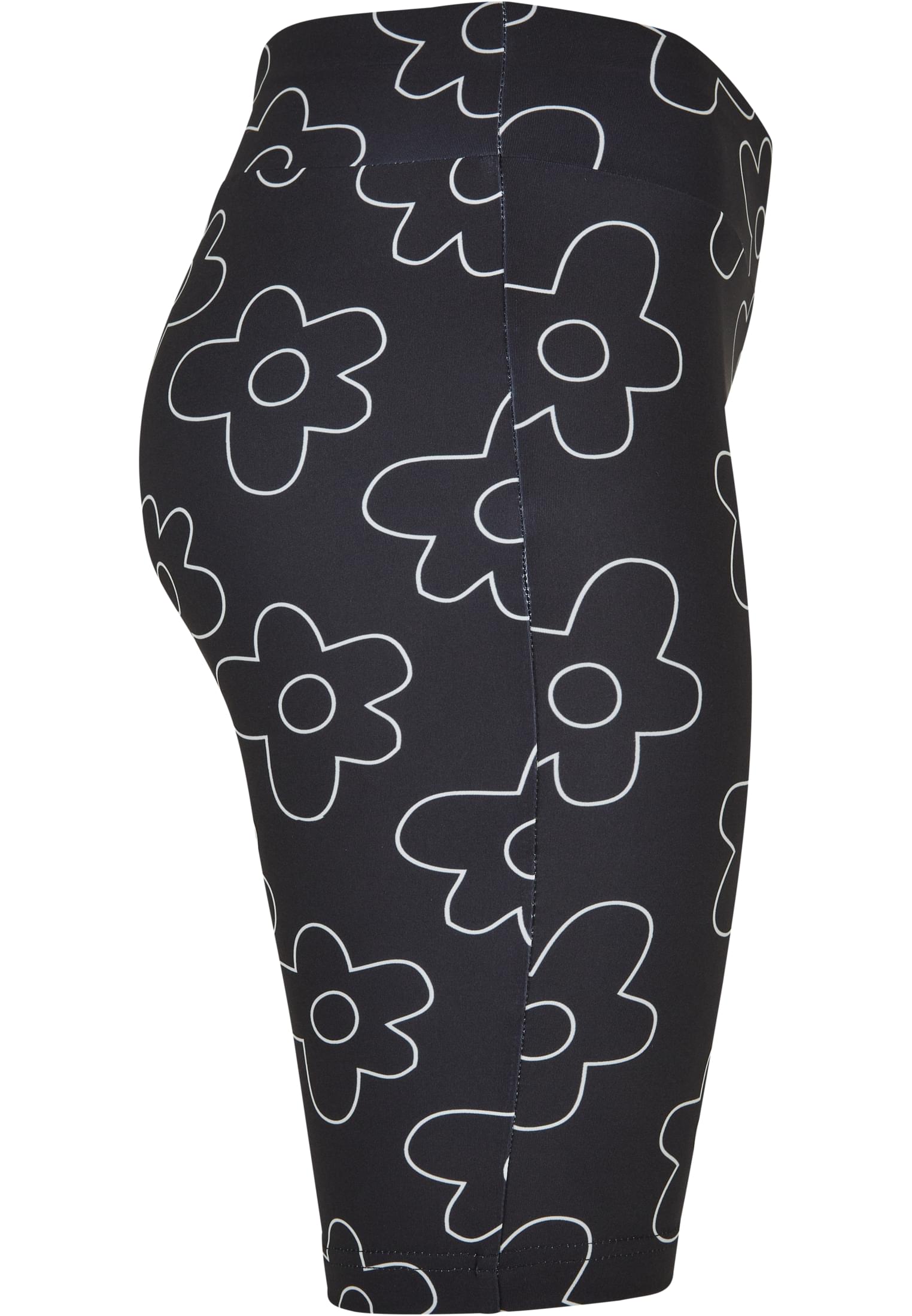 Ladies High Waist AOP Tech Cycle Shorts | blackflower