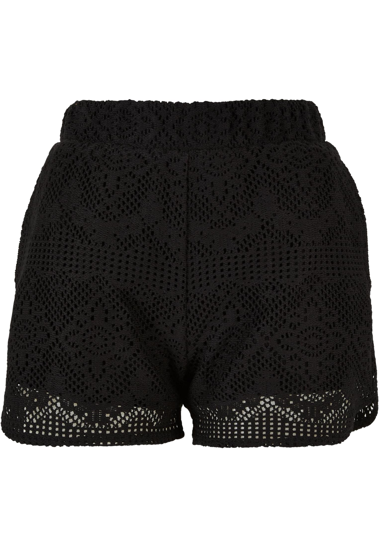 Ladies Crochet Lace Resort Shorts | black