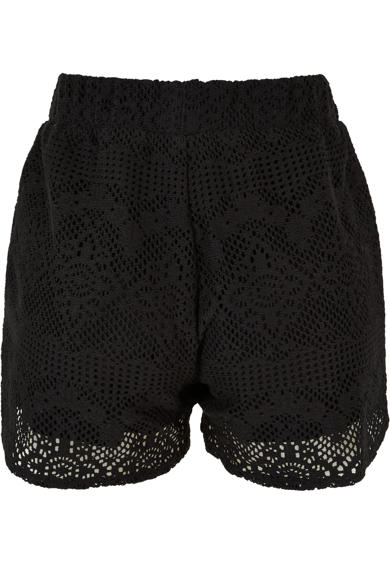 Ladies Crochet Lace Resort Shorts | black