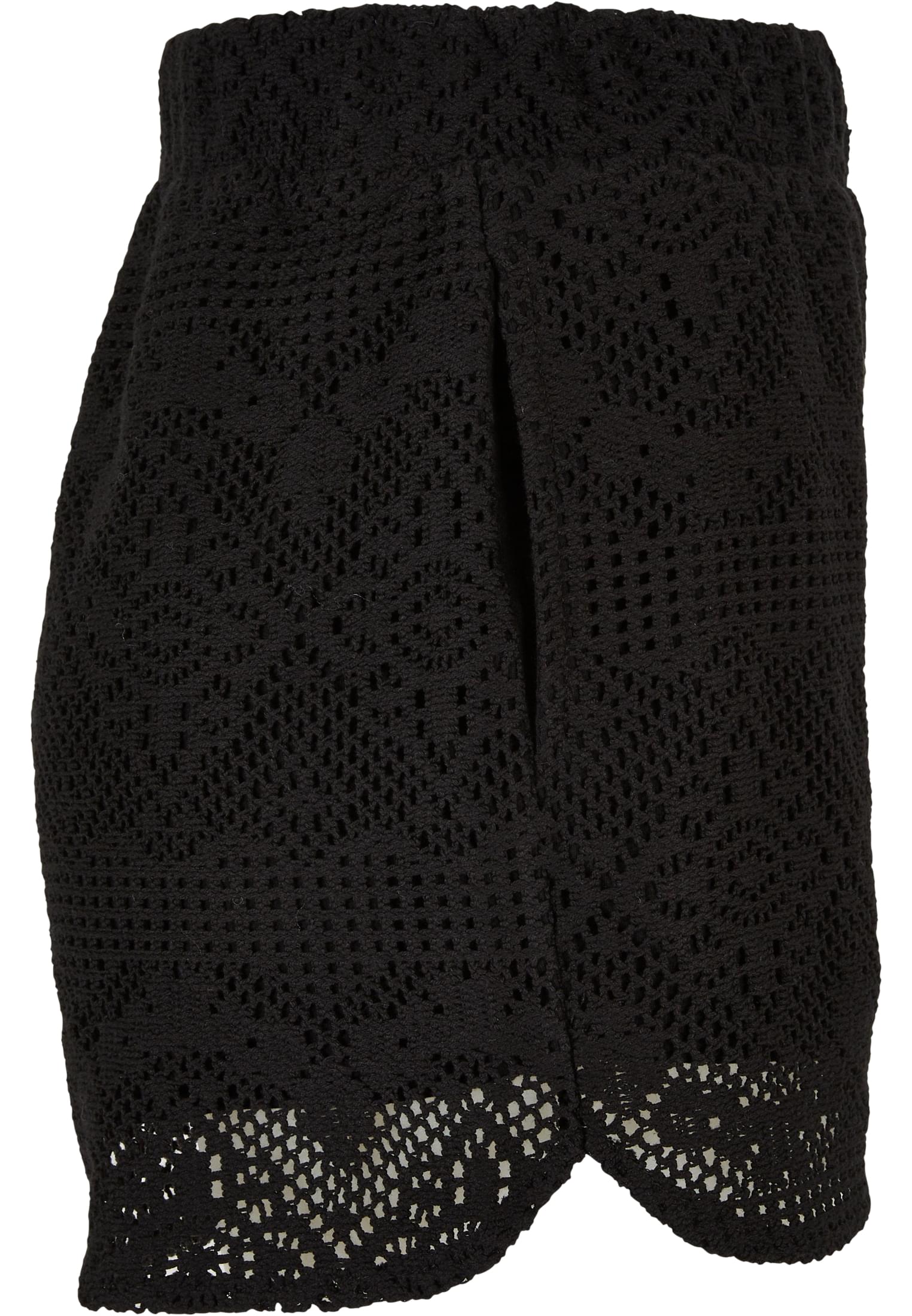 Ladies Crochet Lace Resort Shorts | black