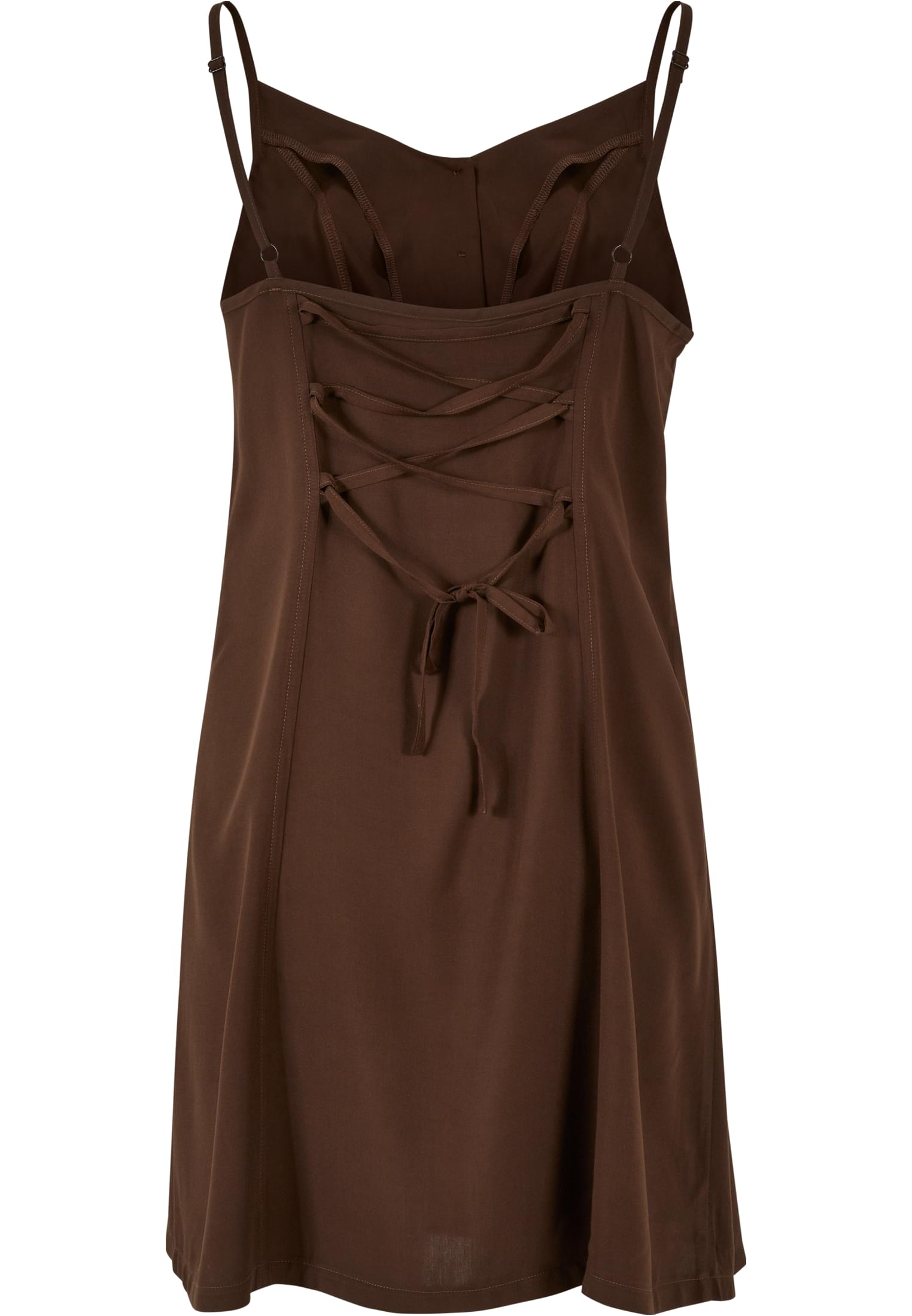 Ladies Vicose Mini Dress | brown